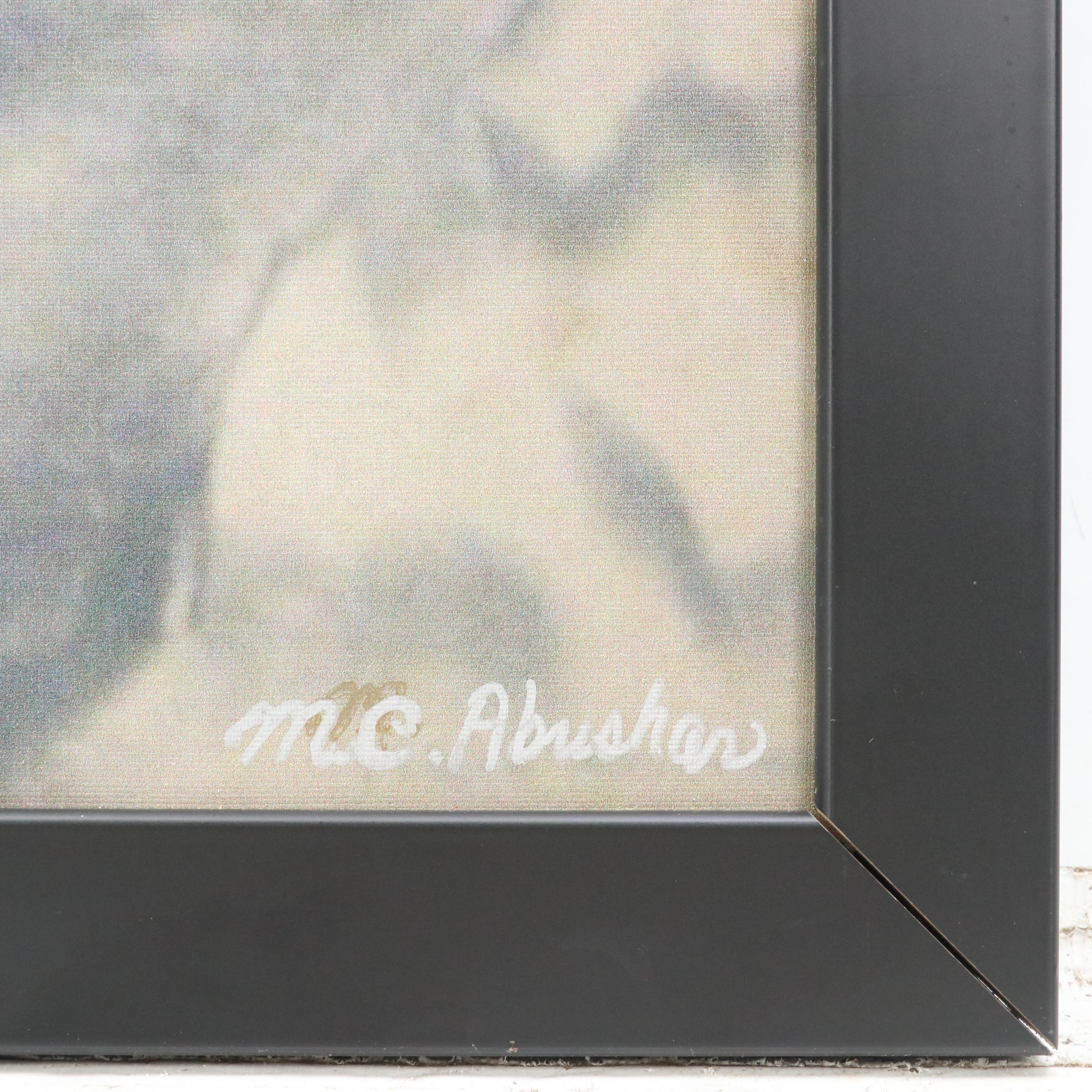 M.C. Abushar Figural Giclée on Canvas of Female Nude