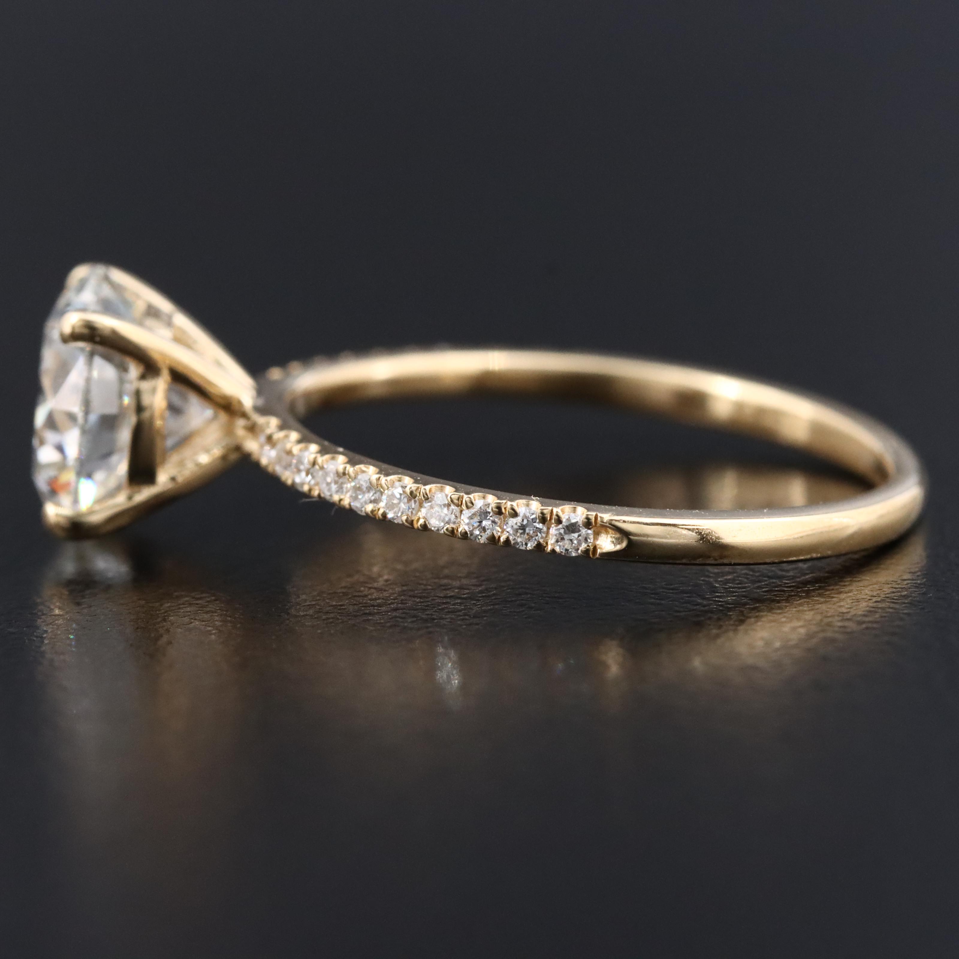 18K 2.20 CTW Lab Grown Diamond Ring with IGI Report