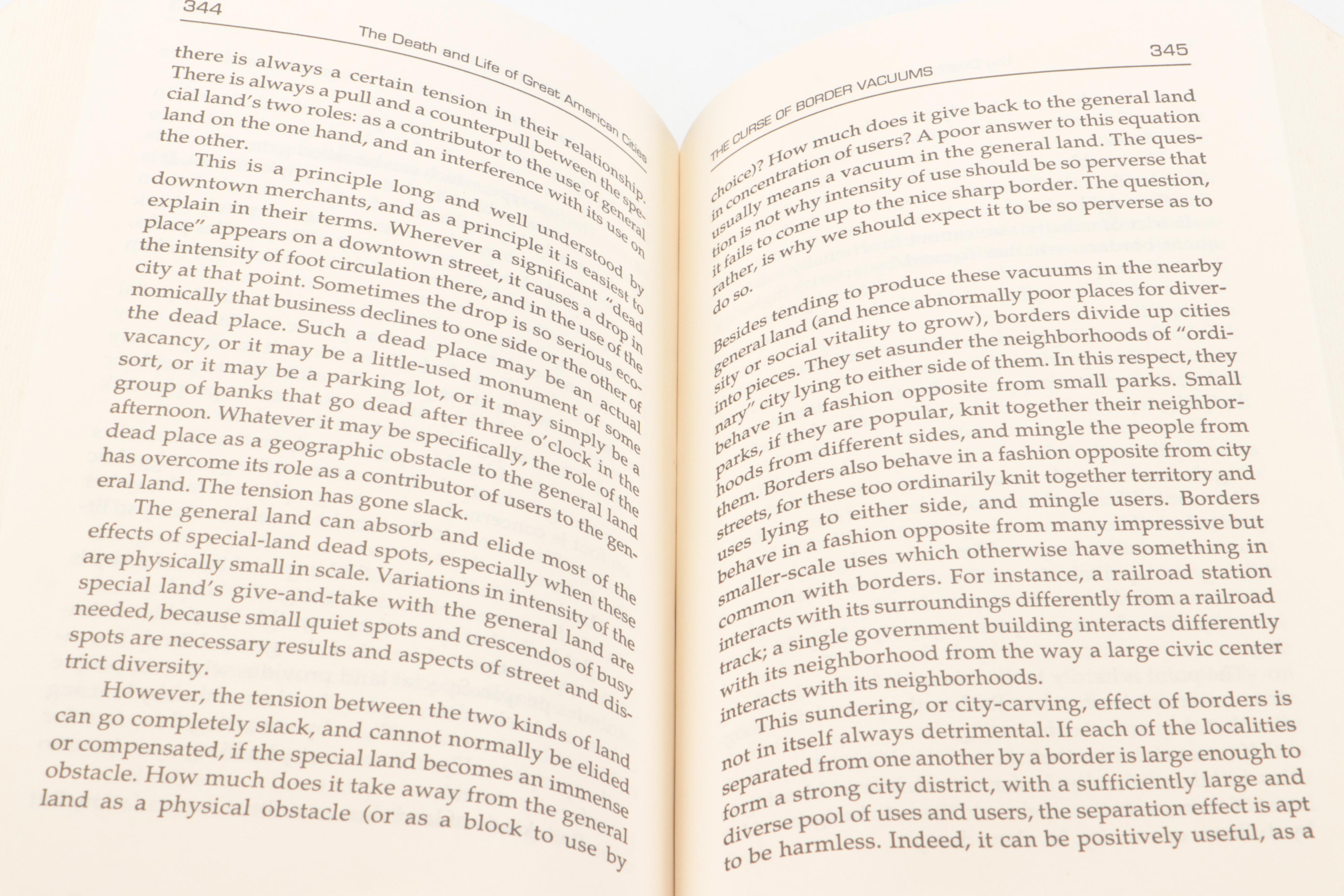 Signed "The Death and Life of Great American Cities" by Jane Jacobs, 1993