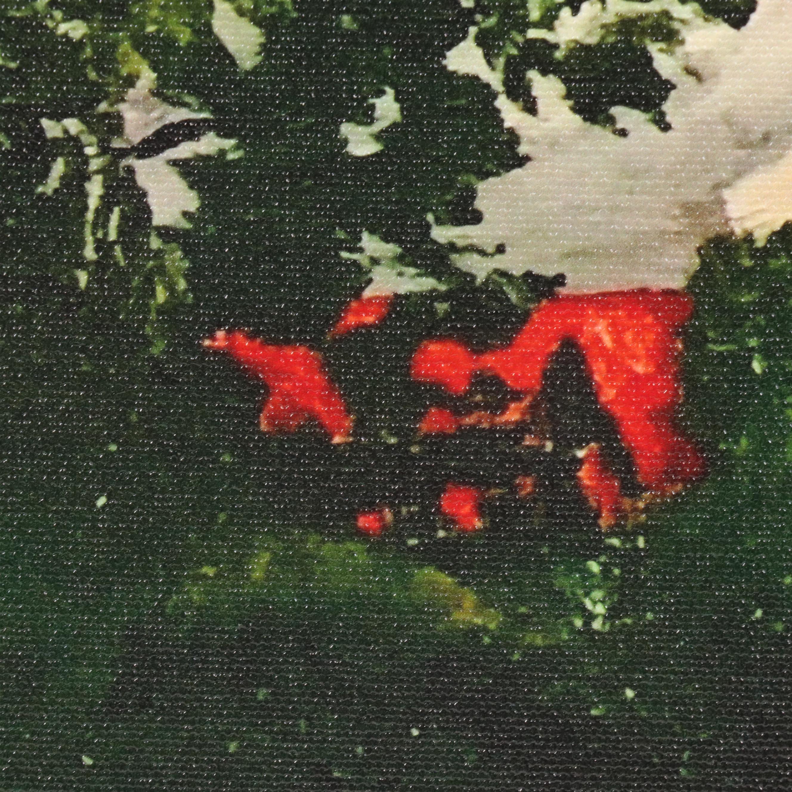 M.C. Abushar Landscape Giclée on Canvas of House Seen Through Trees