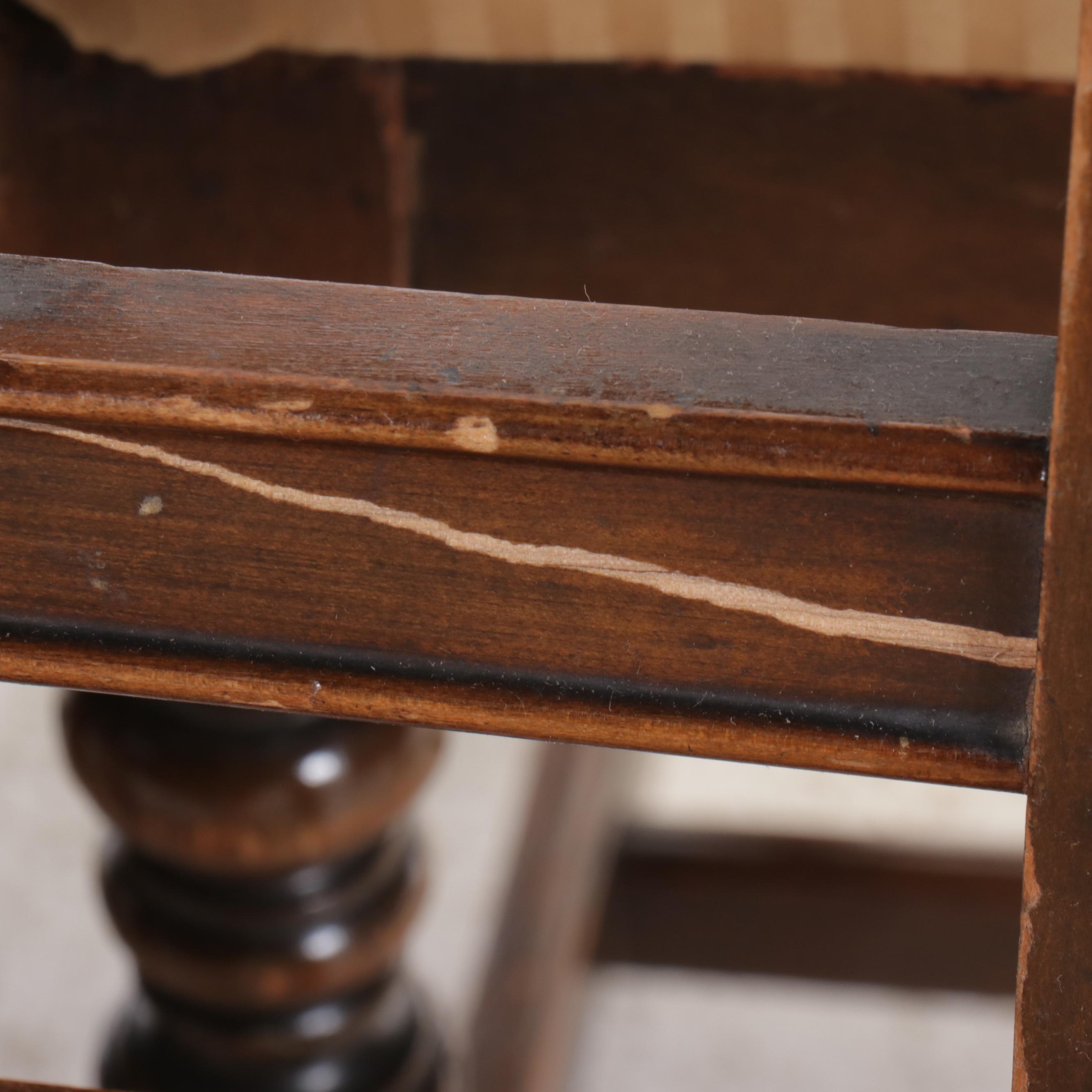 Hepplewhite Style Seven Piece Walnut Dining Set