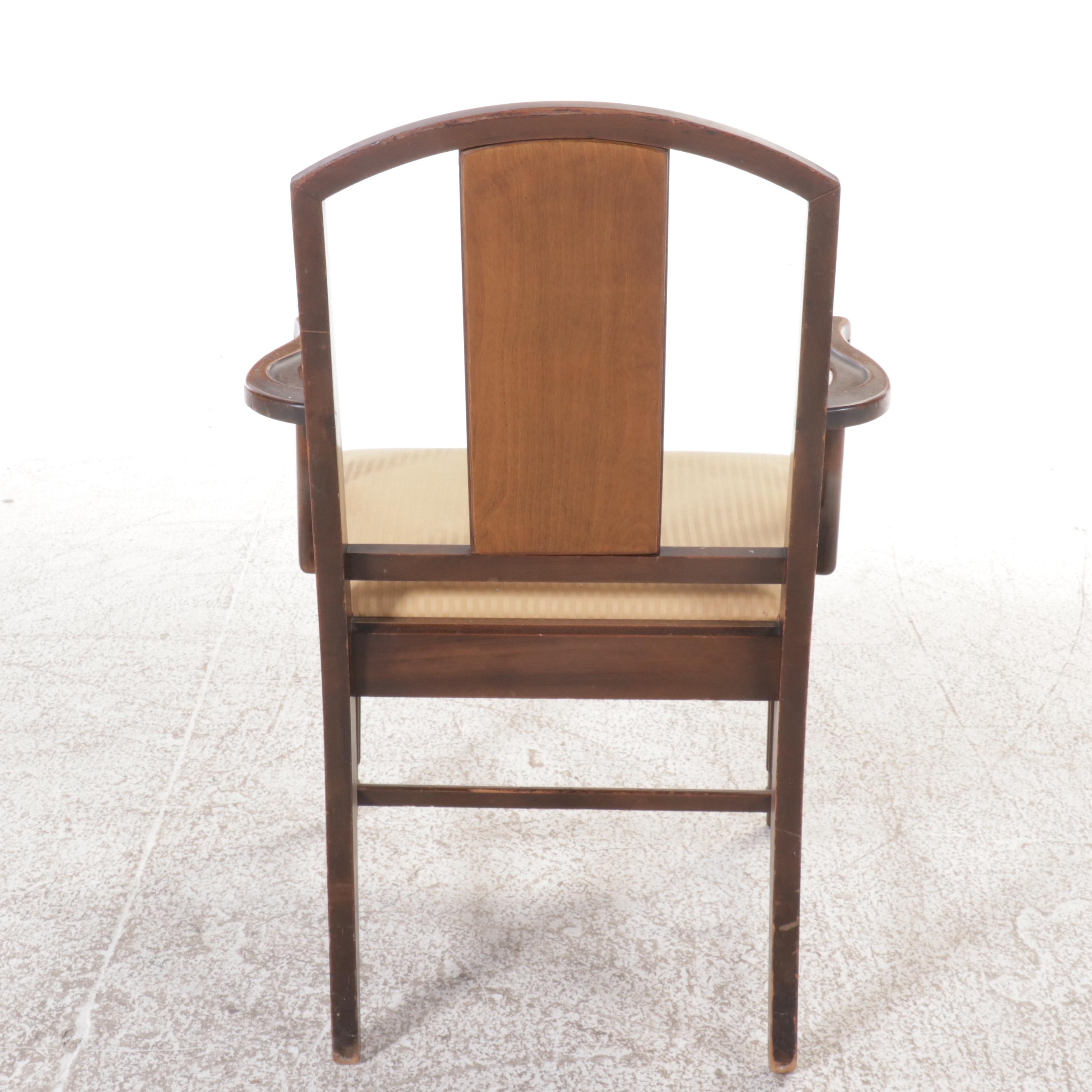 Hepplewhite Style Seven Piece Walnut Dining Set