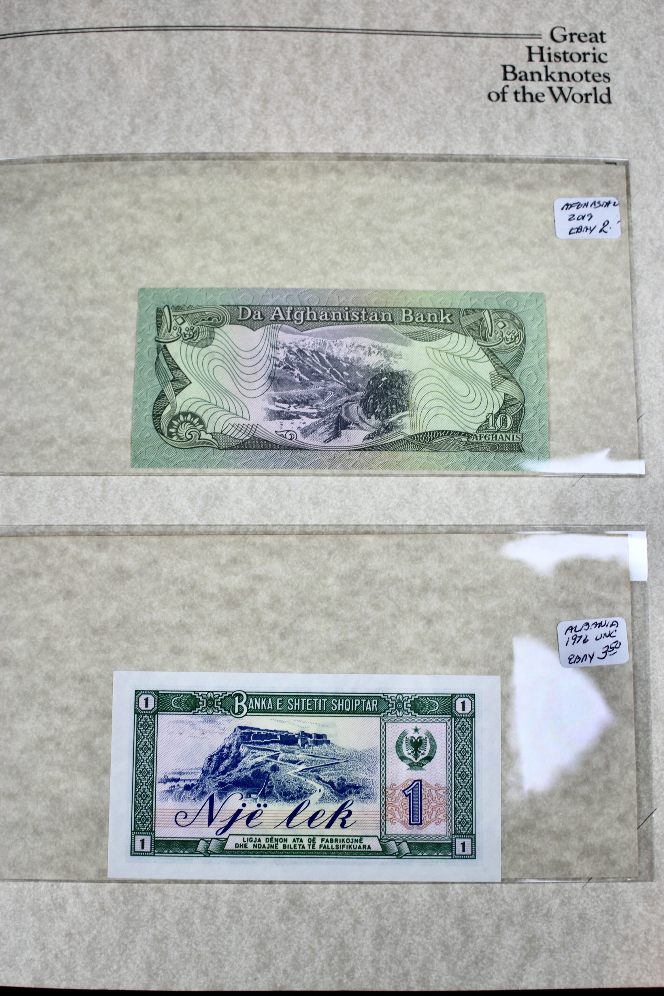 "Great Historic Banknotes of the World" Currency Collection