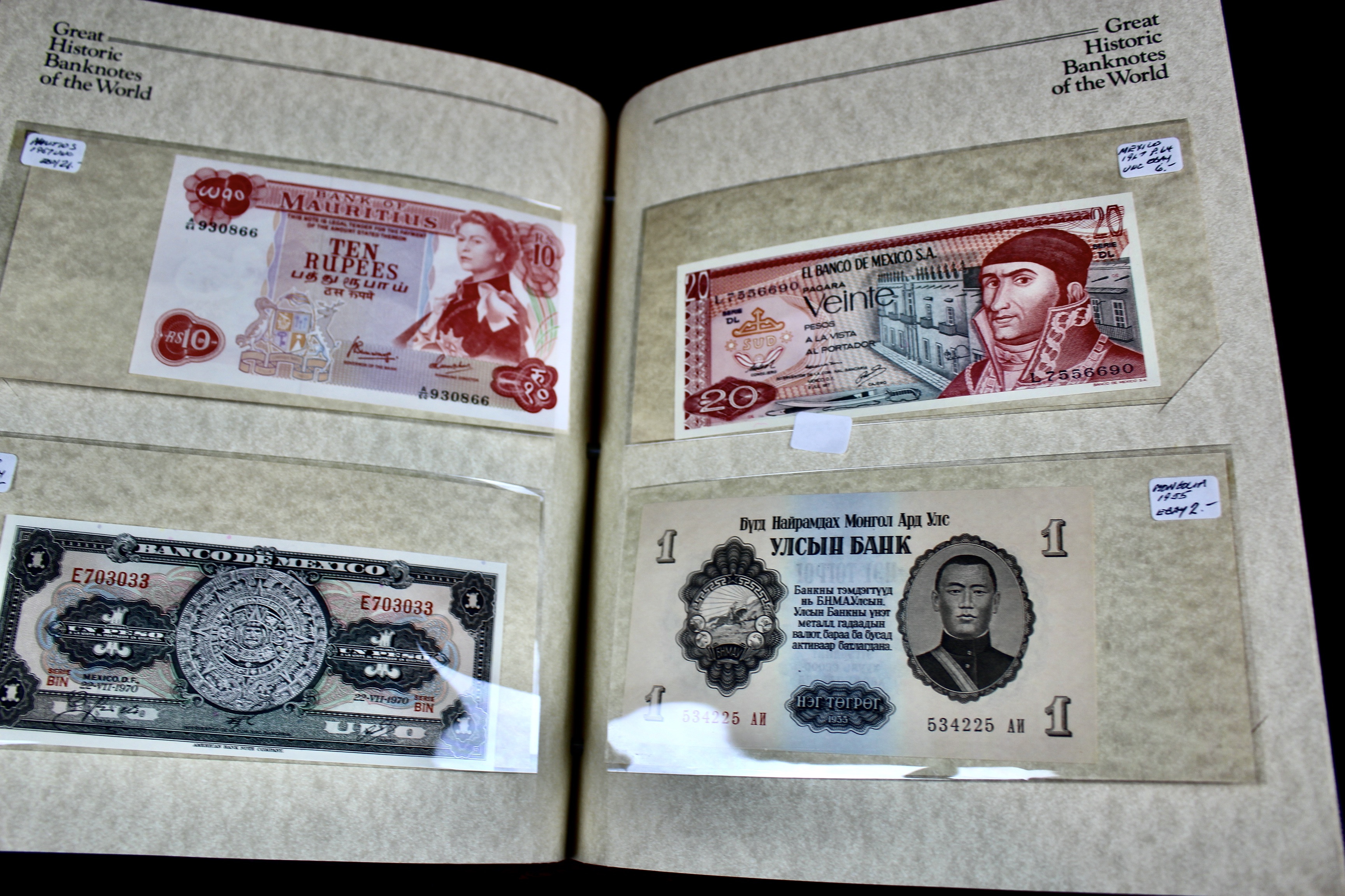 "Great Historic Banknotes of the World" Currency Collection