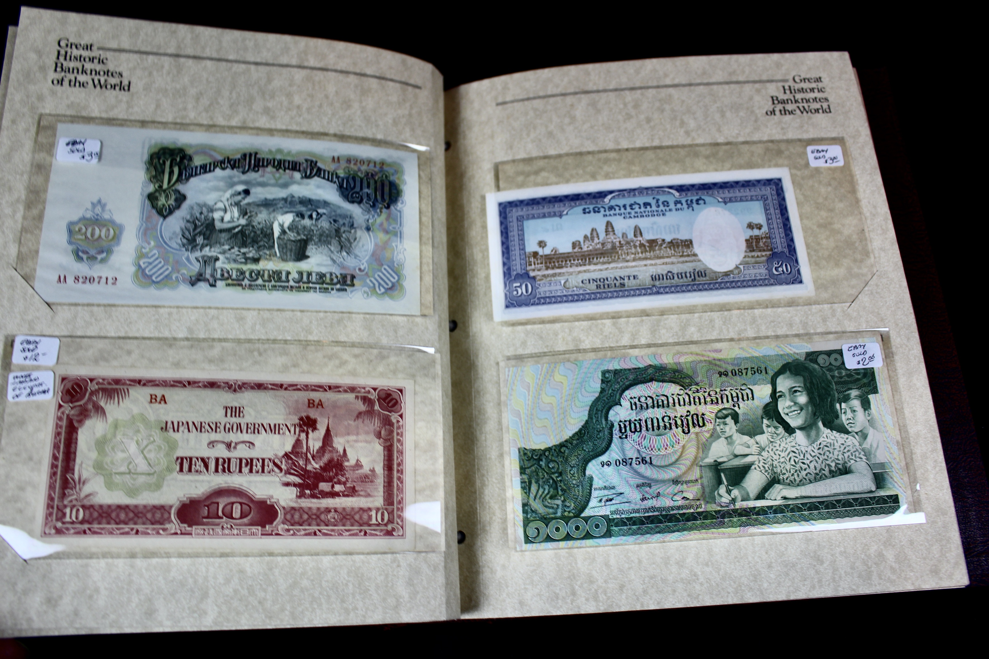"Great Historic Banknotes of the World" Currency Collection