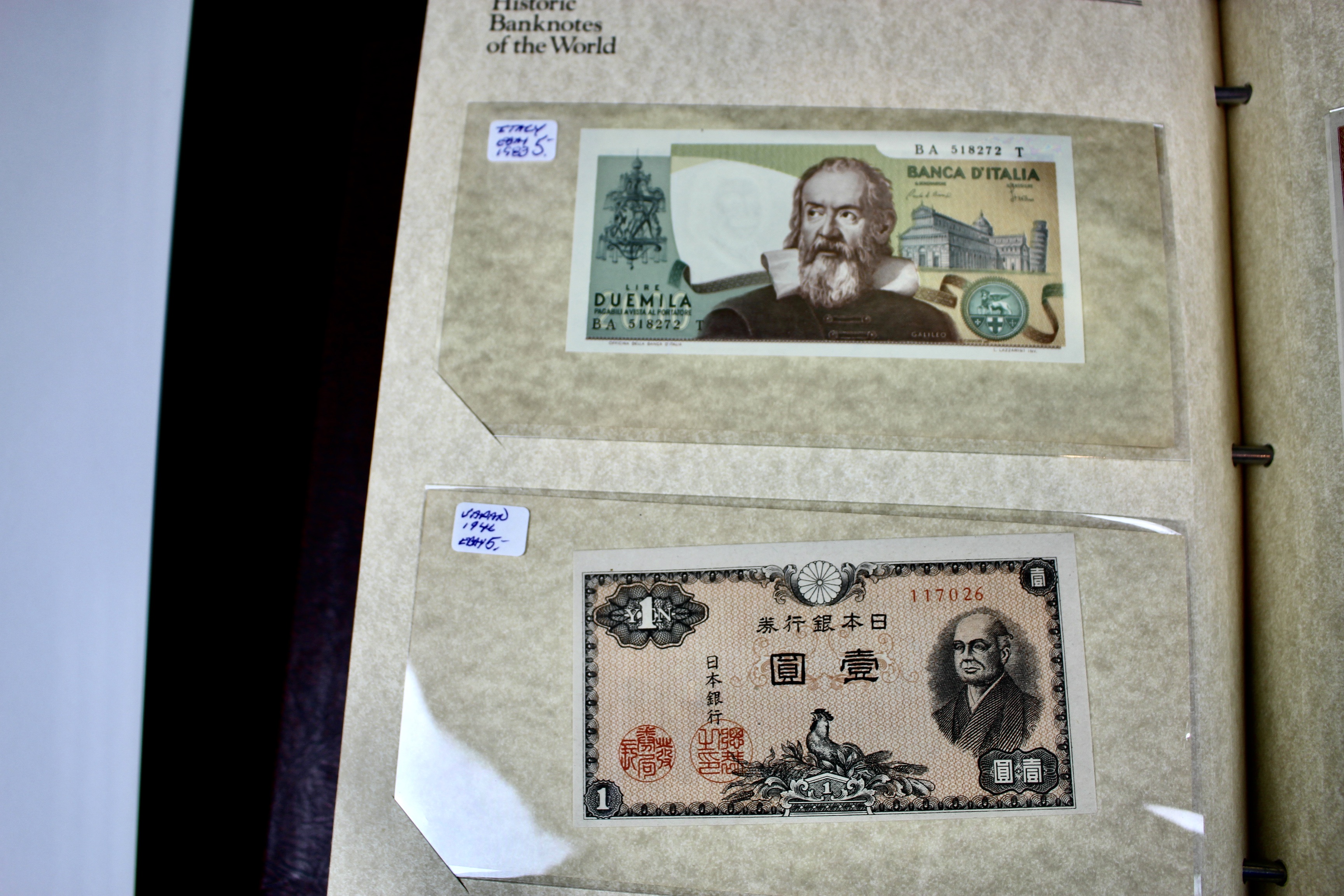 "Great Historic Banknotes of the World" Currency Collection