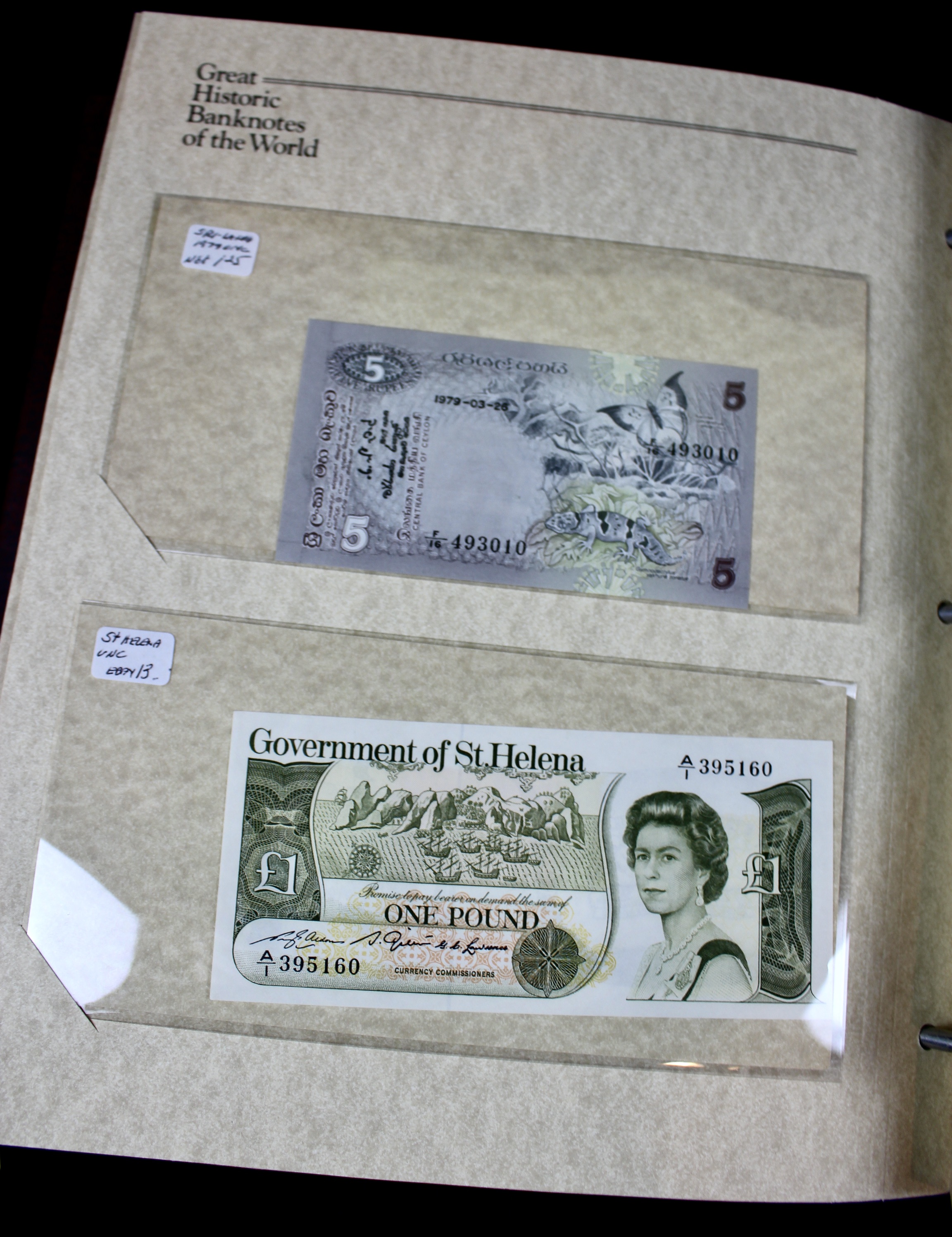 "Great Historic Banknotes of the World" Currency Collection