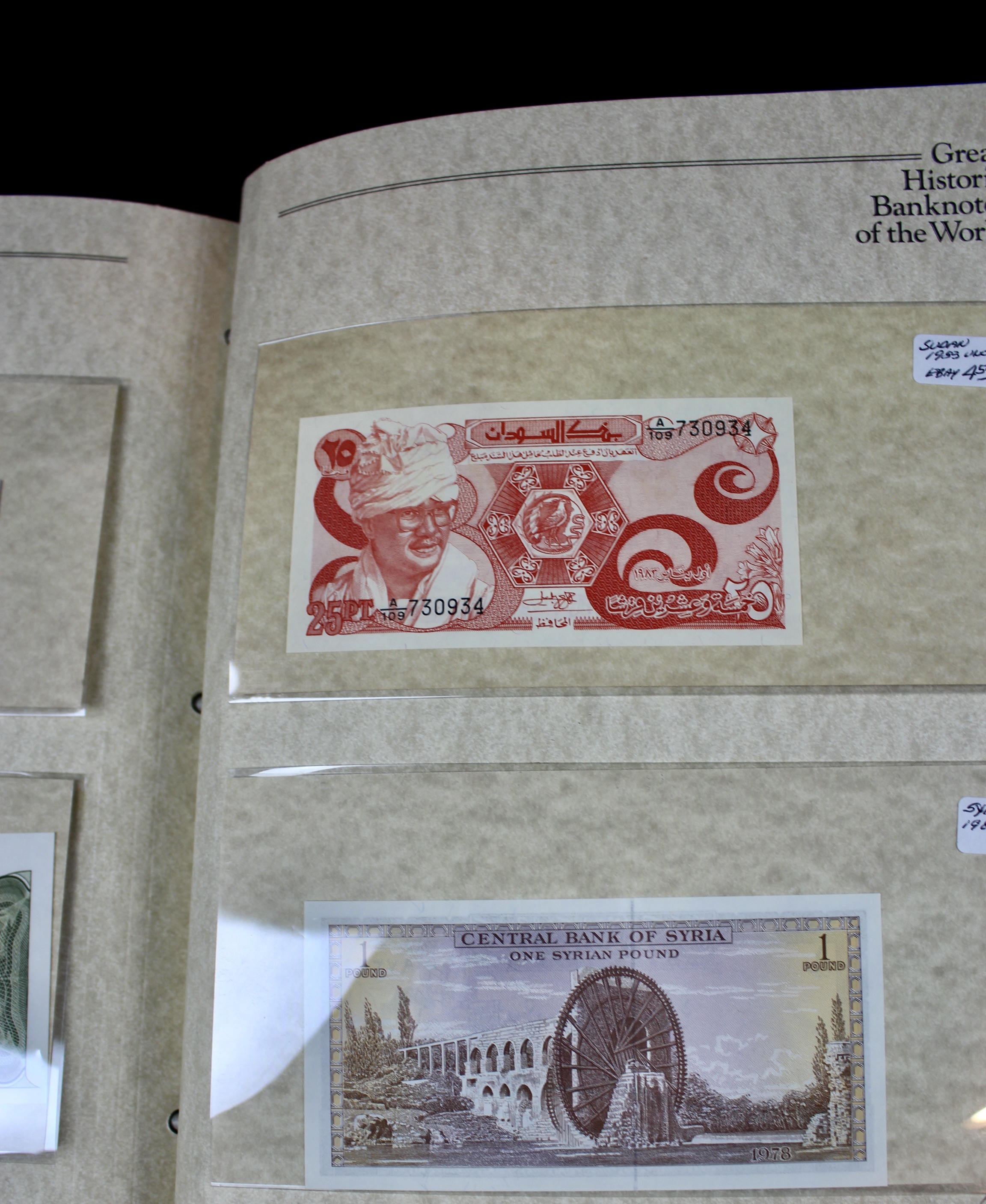 "Great Historic Banknotes of the World" Currency Collection