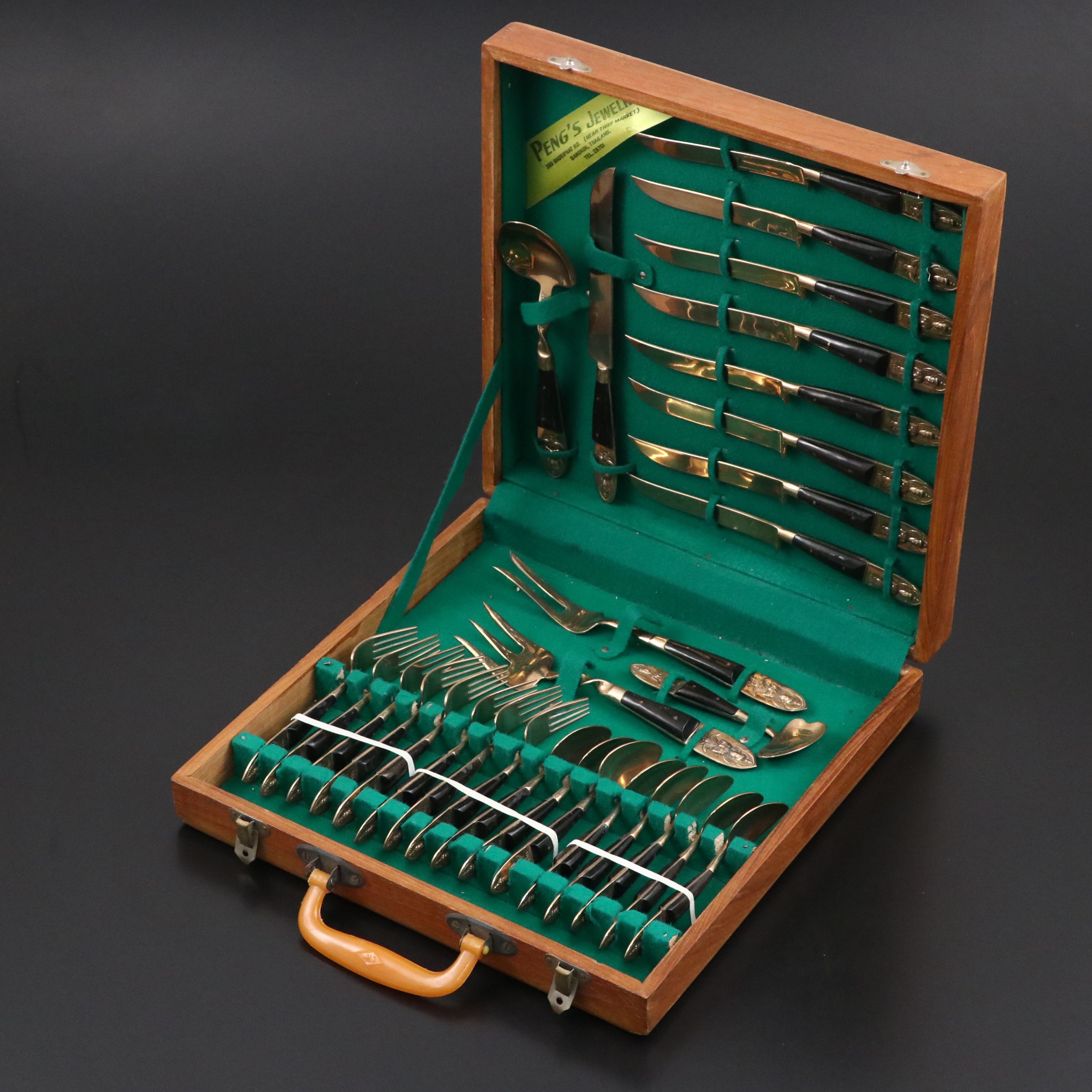 Thai Peng's Jewelry Flatware with Wooden Case
