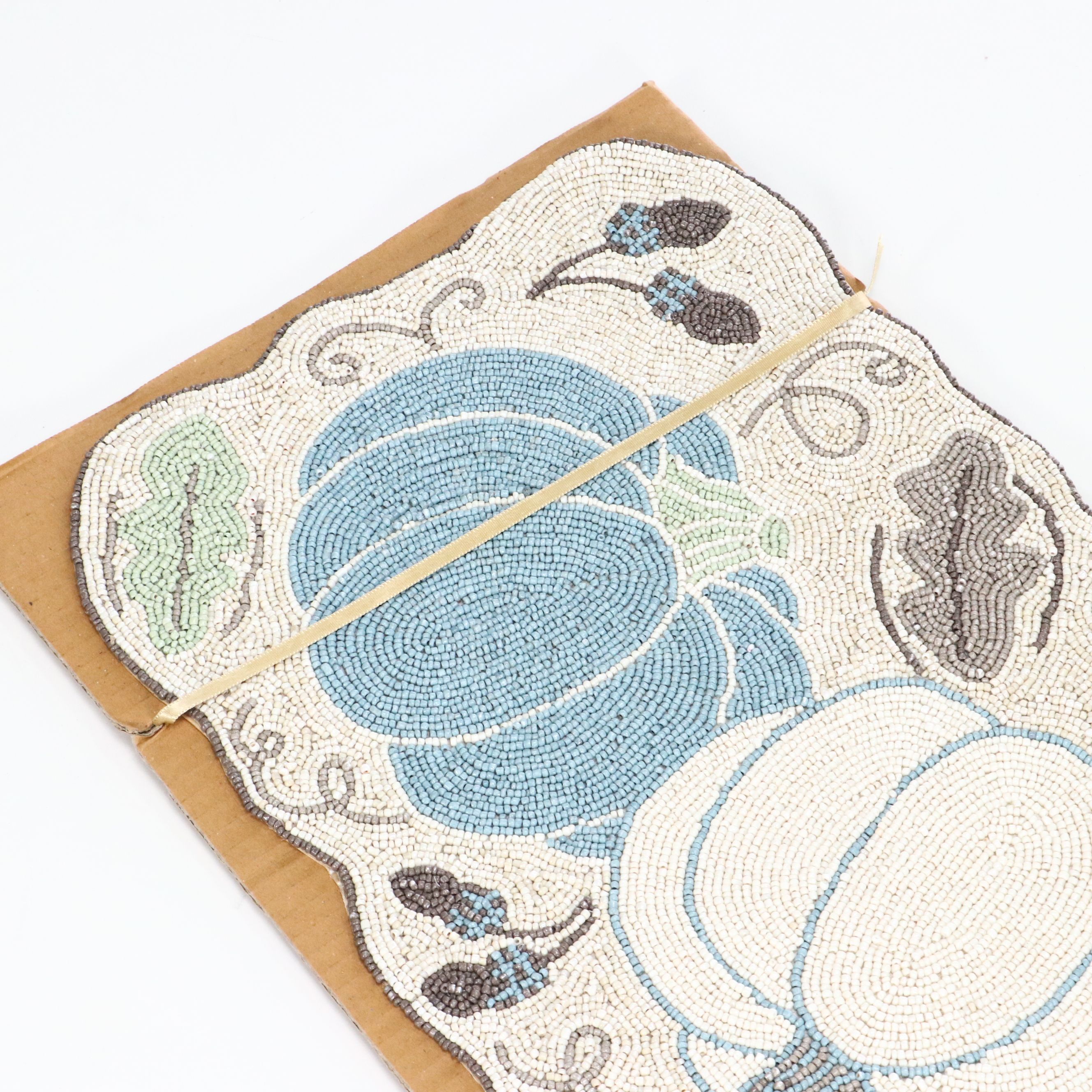 Temp-tations by Tara Beaded Autumnal Pumpkin Table Runner