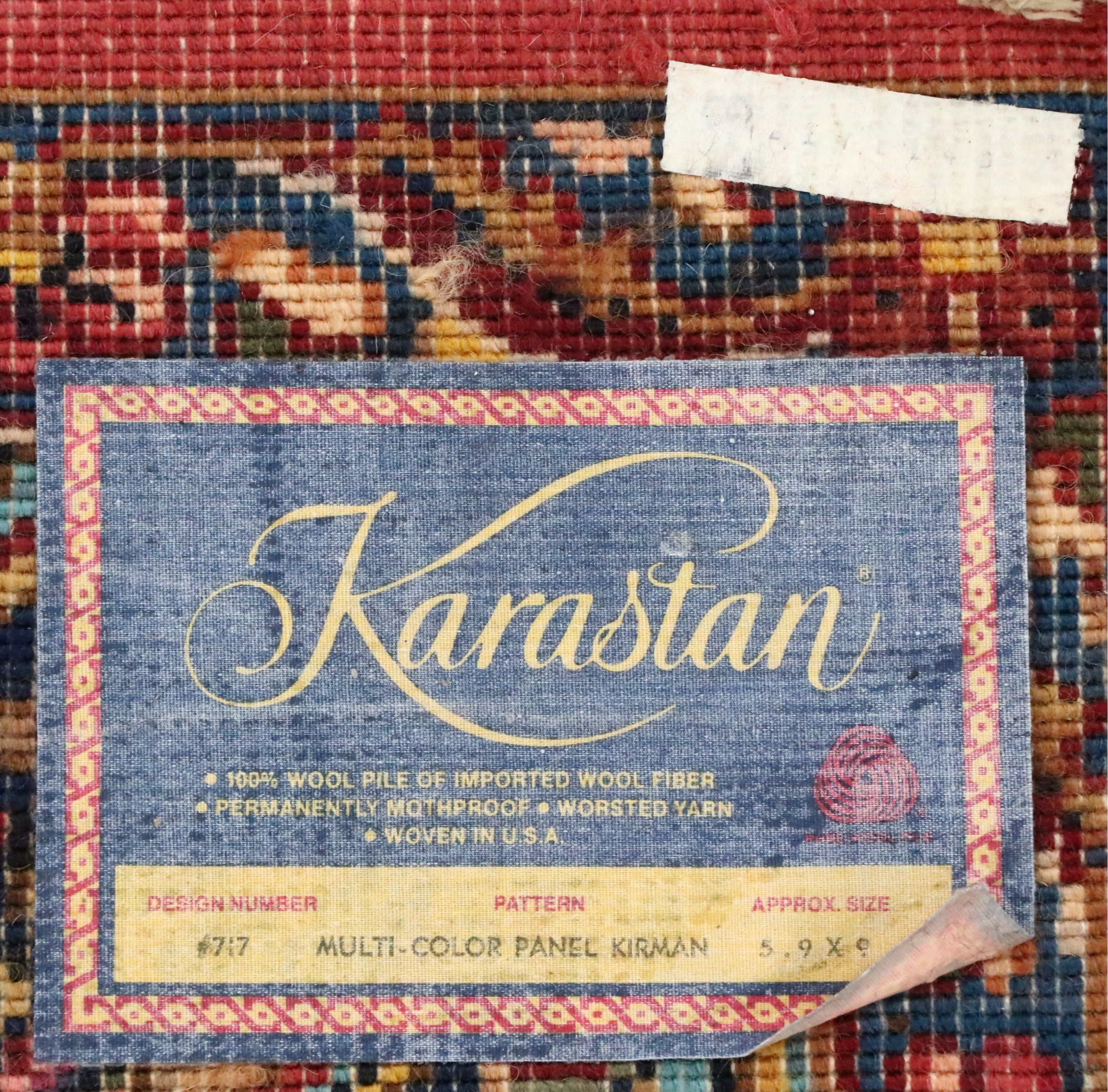 5'9 x 9'10 Machine Made Karastan "Kirman" Area Rug