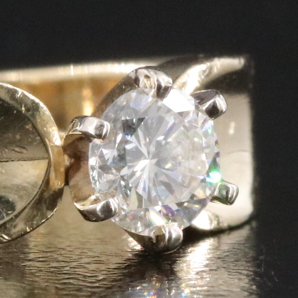 14K 0.57 CT Diamond Ring