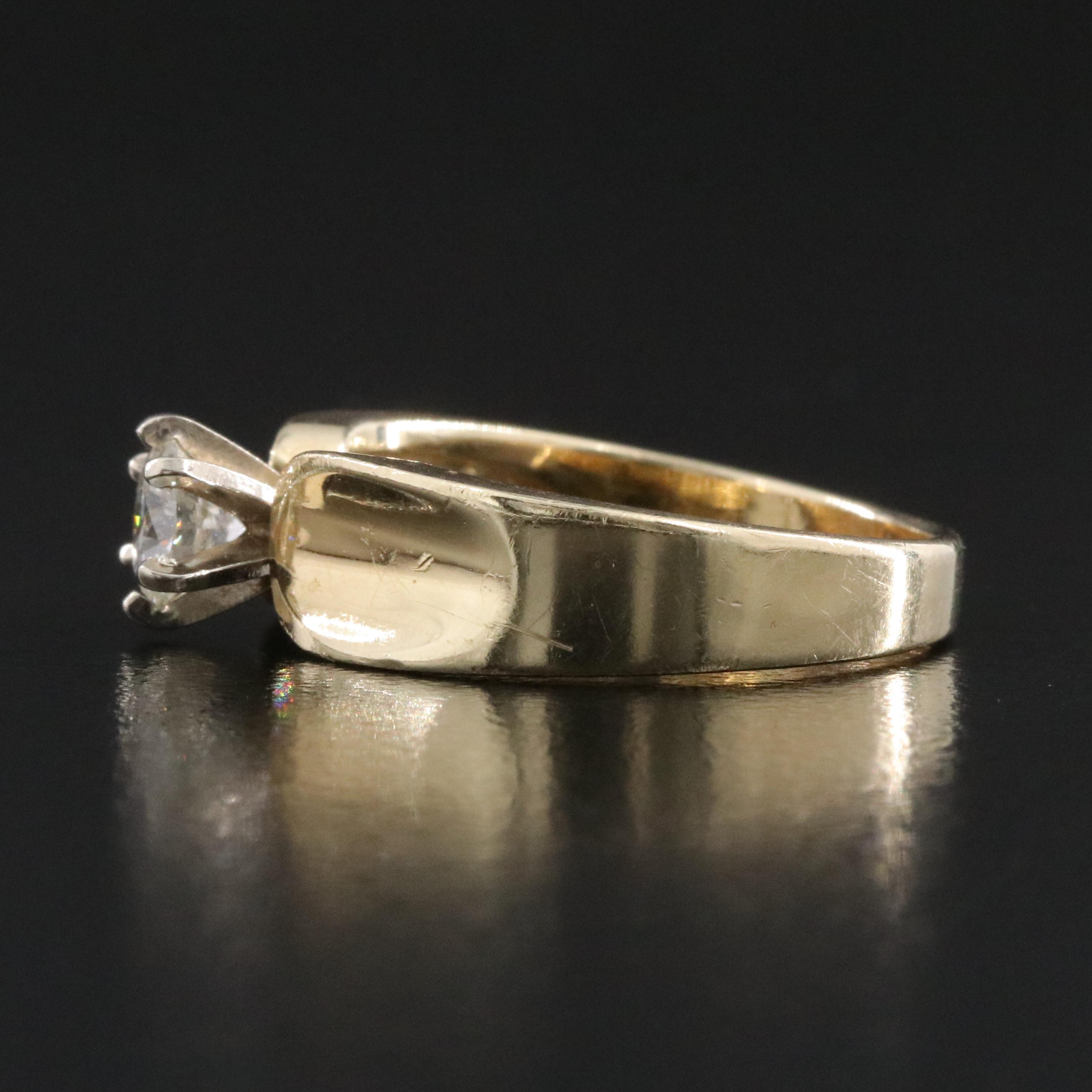 14K 0.57 CT Diamond Ring