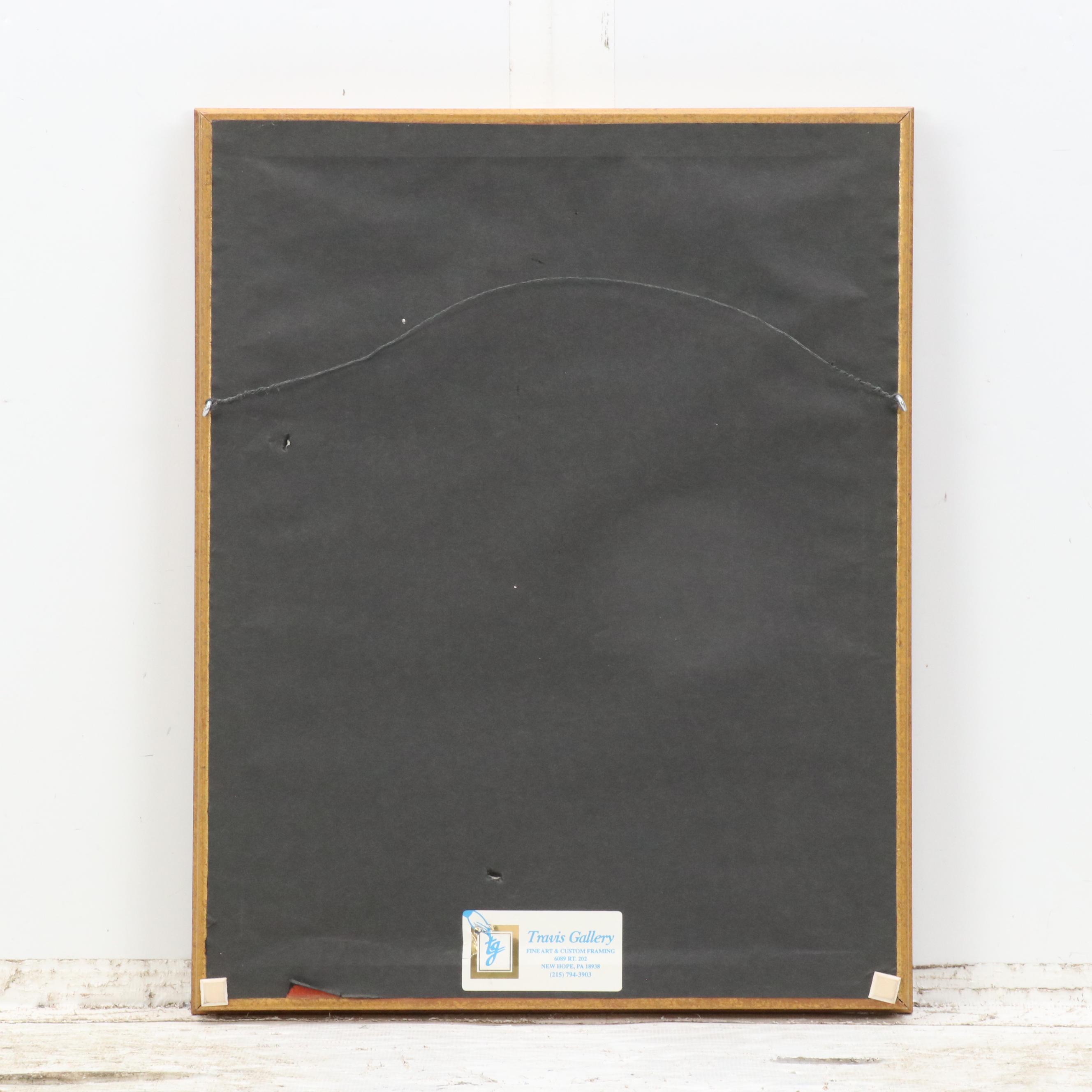 From "Curtis's Botanical Magazine" Hand-Colored Etching "Hoary-Leaved Osbeckia"