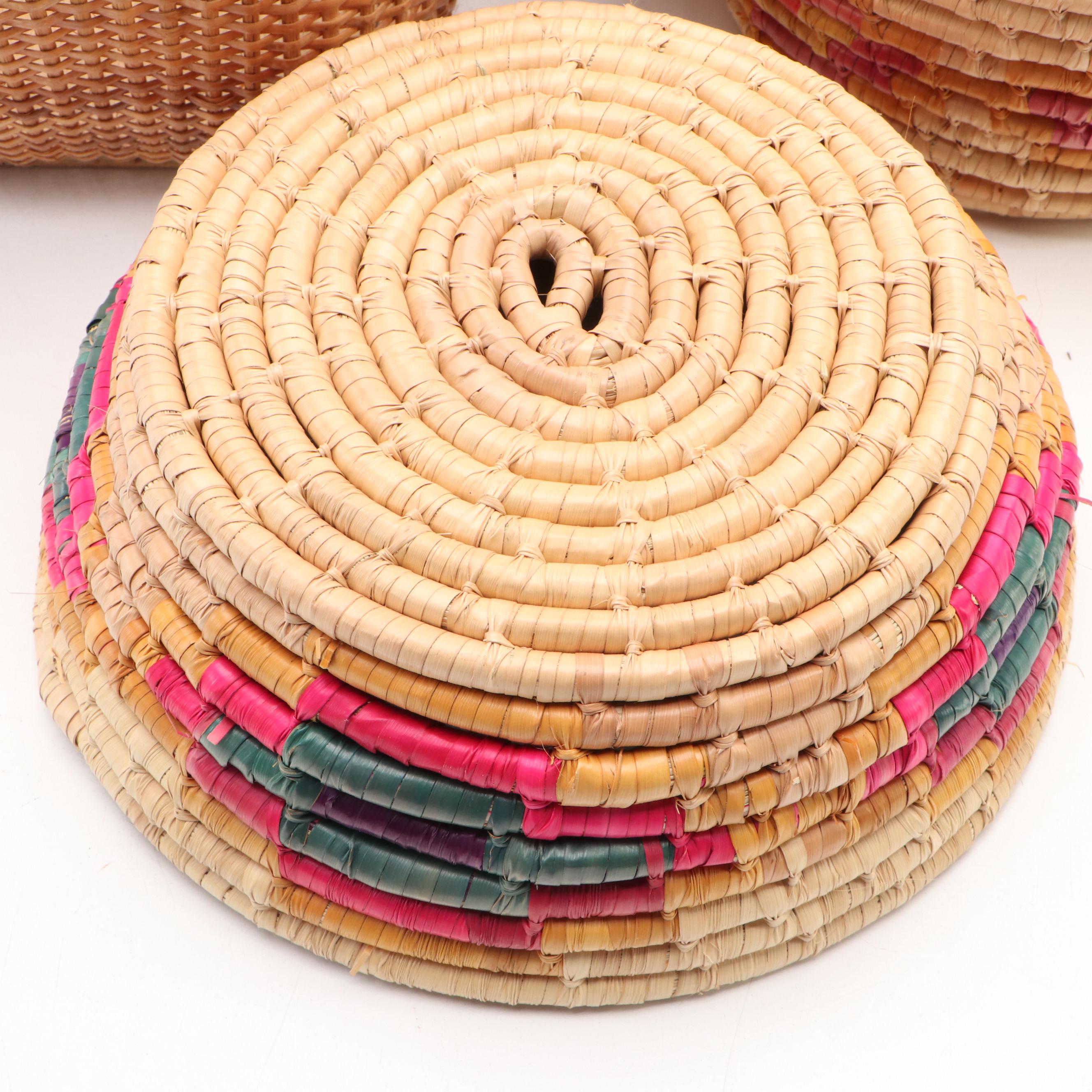 Japanese Cast Iron Chicken Incense Holder with Handmade Baskets