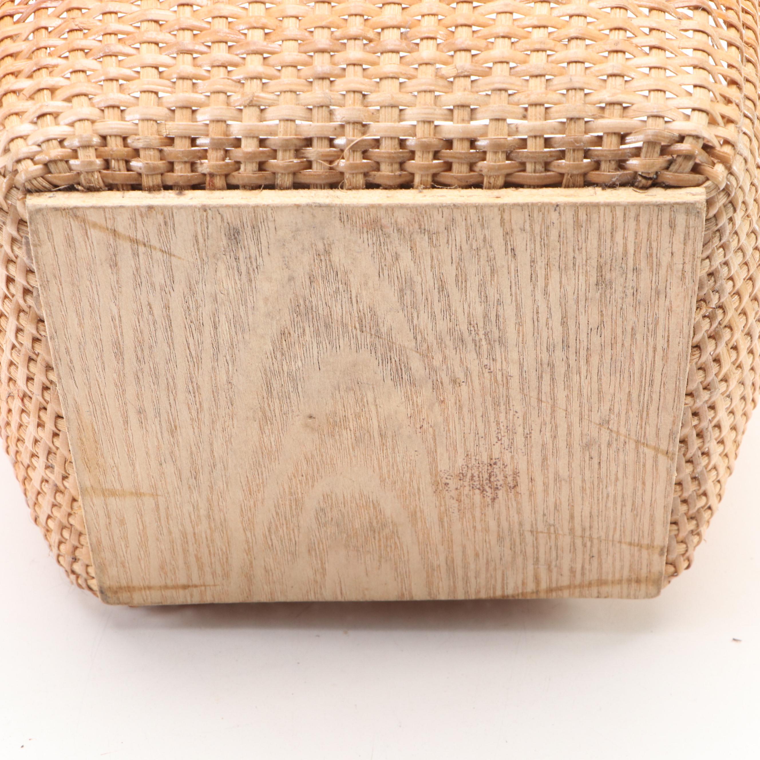 Japanese Cast Iron Chicken Incense Holder with Handmade Baskets