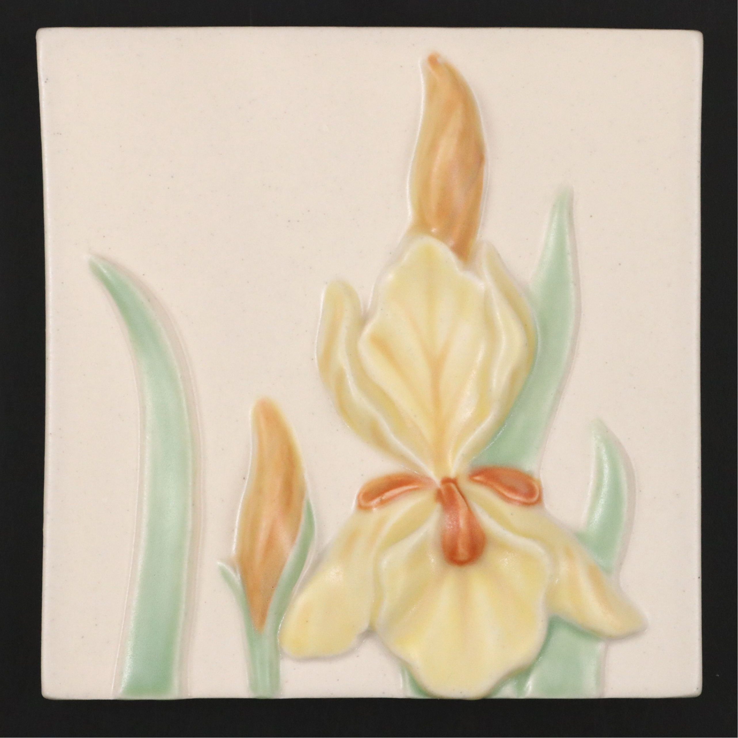 Rookwood Pottery Faience Chesapeake Iris Tile