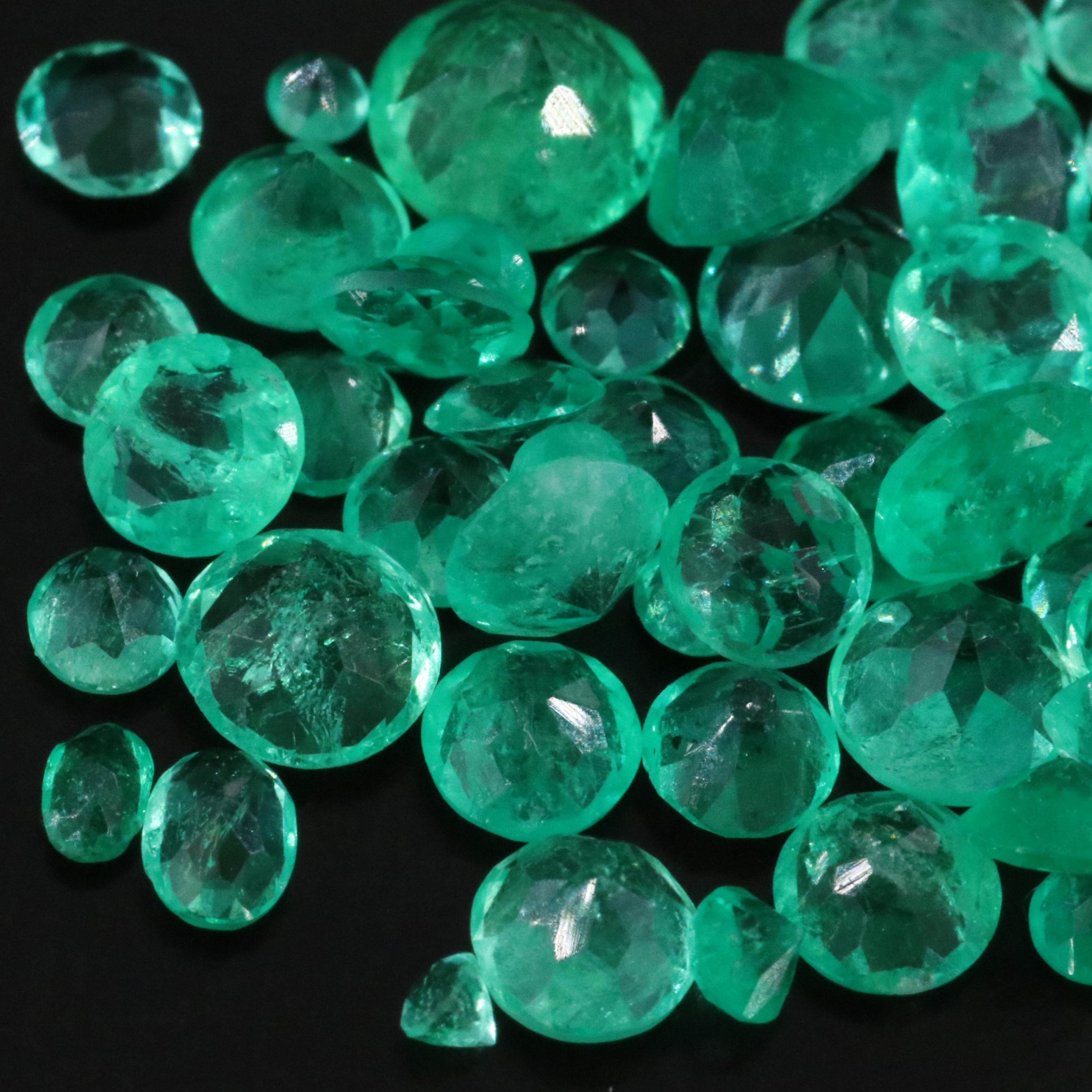 Loose 4.96 CTW Emeralds