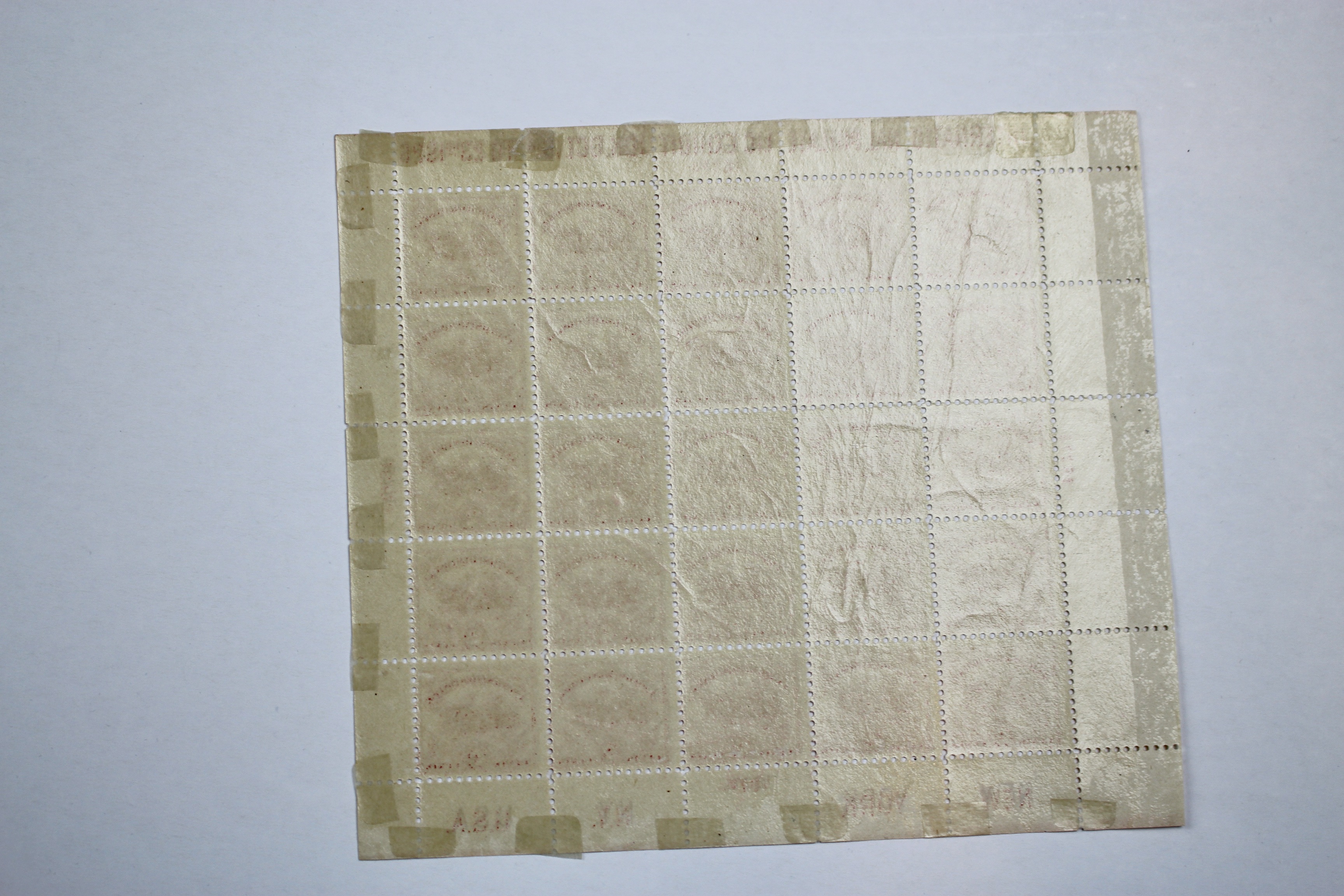 1926 White Plains Souvenir Postage Stamp Sheet, MH