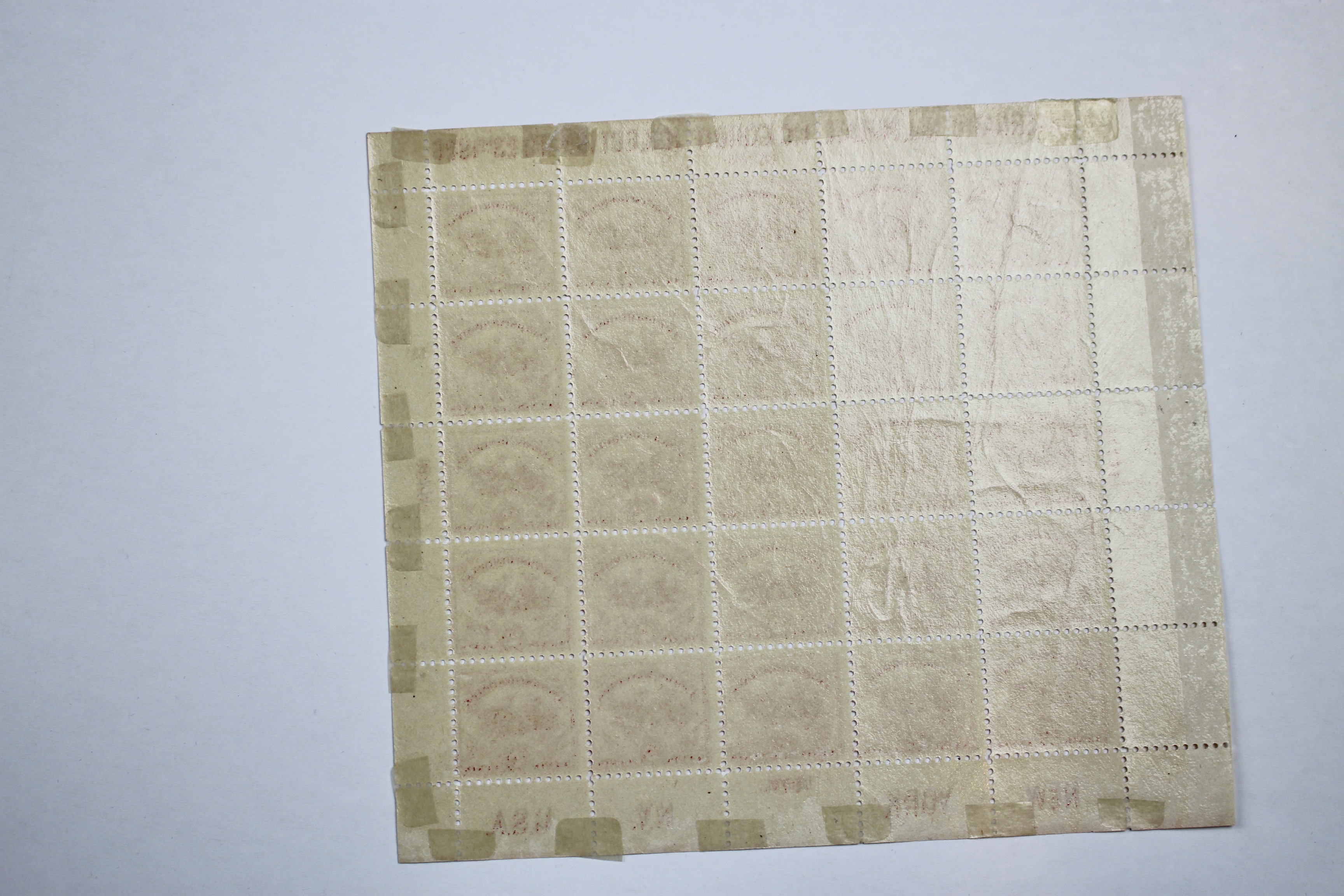 1926 White Plains Souvenir Postage Stamp Sheet, MH