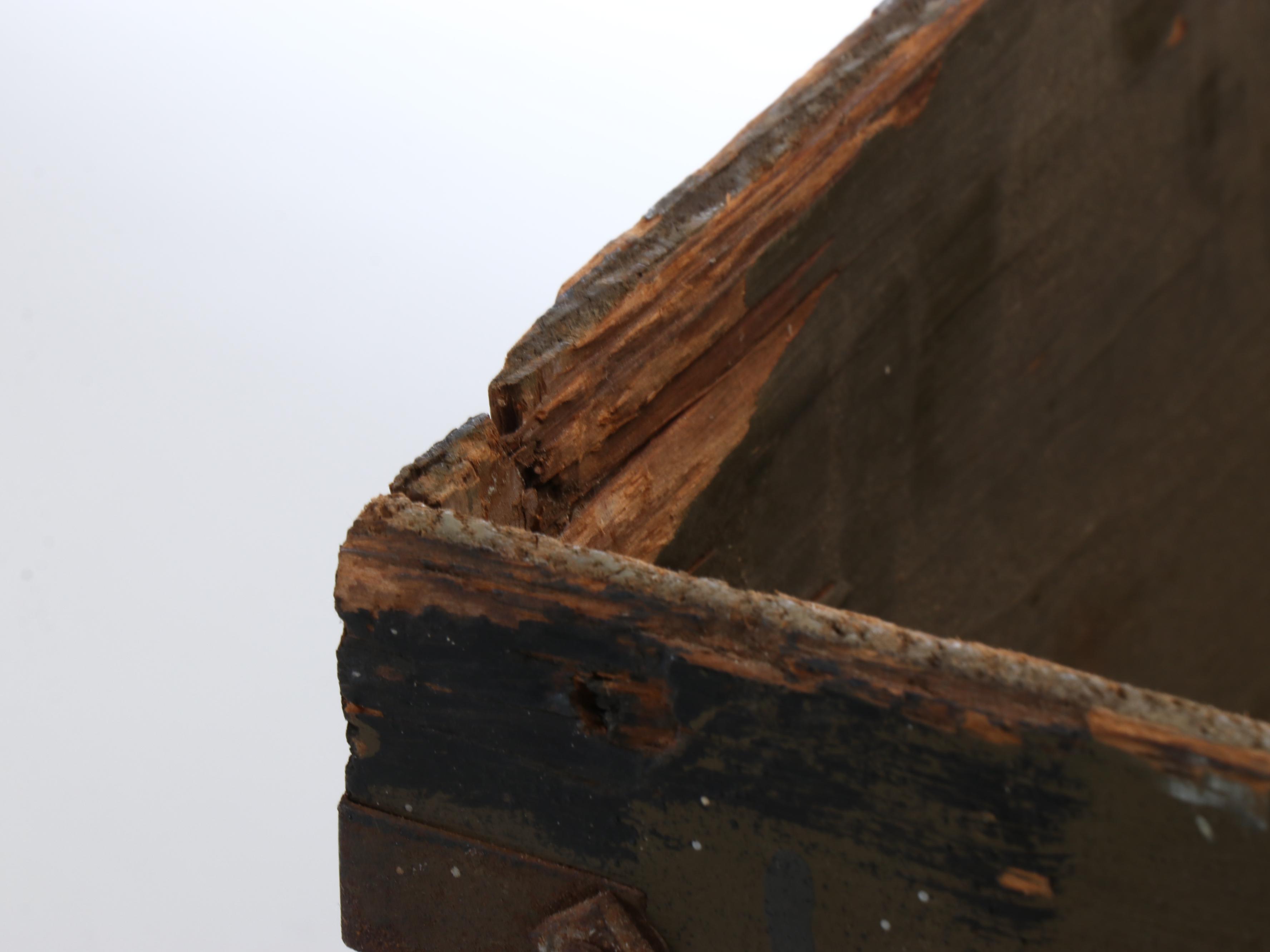 World War II Era U.S. Military Wooden Footlocker, 1943