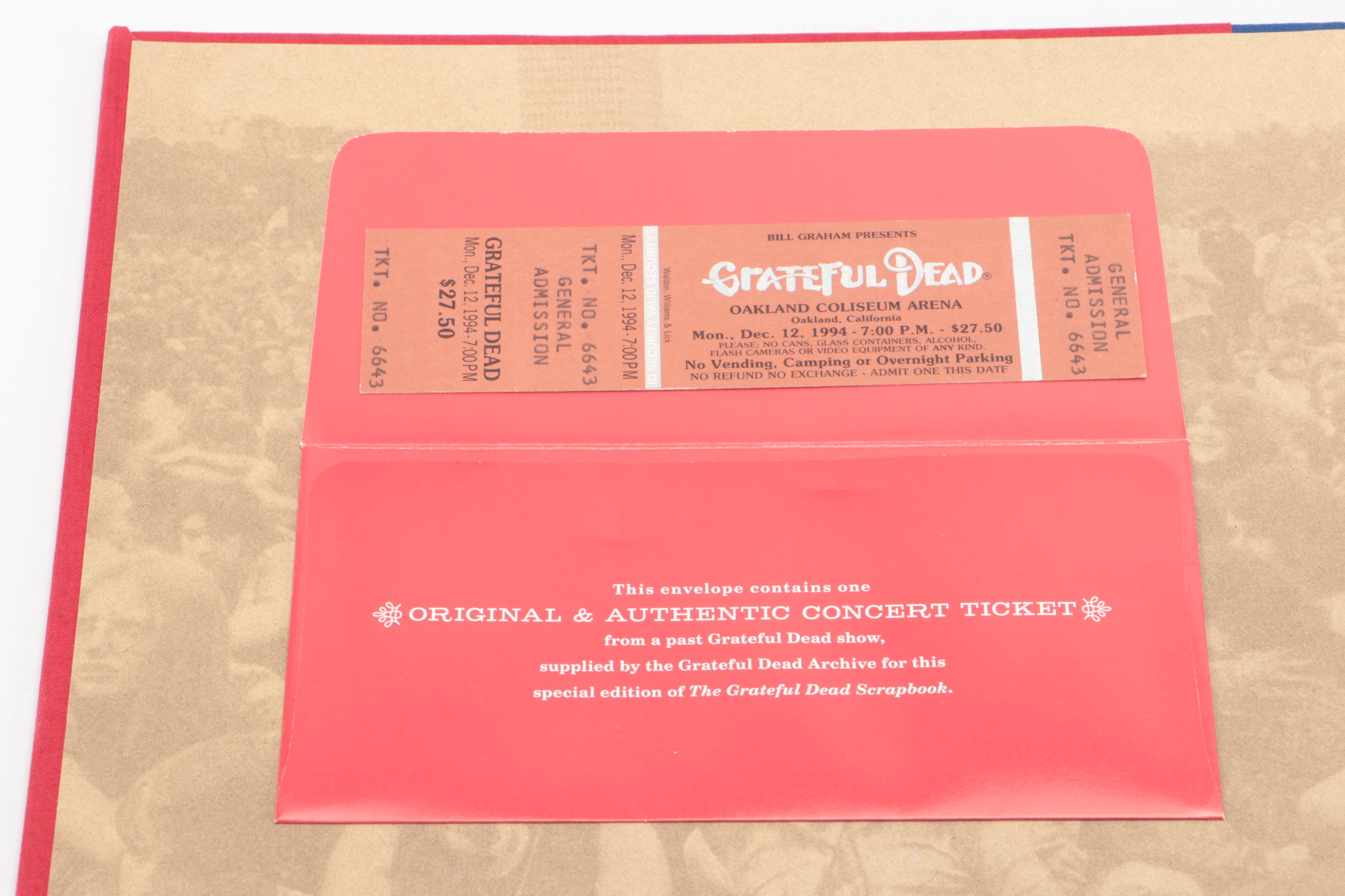 First Edition "Grateful Dead Scrapbook" by Ben Fong-Torres, 2009