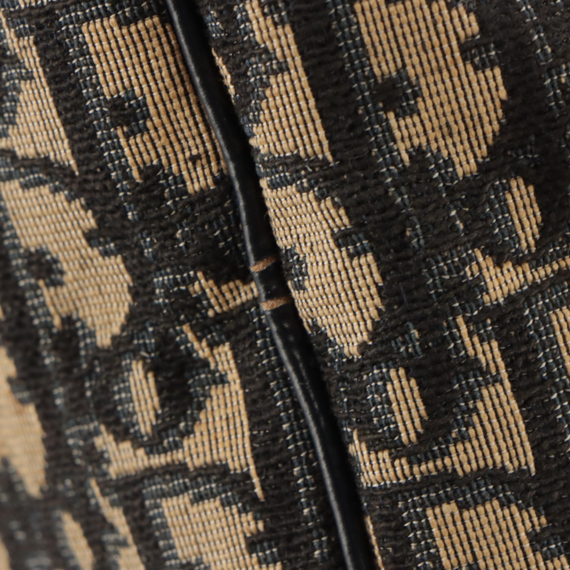 Christian Dior Bagages Boston Bag in Dark Blue Trotter Monogram Canvas & Leather