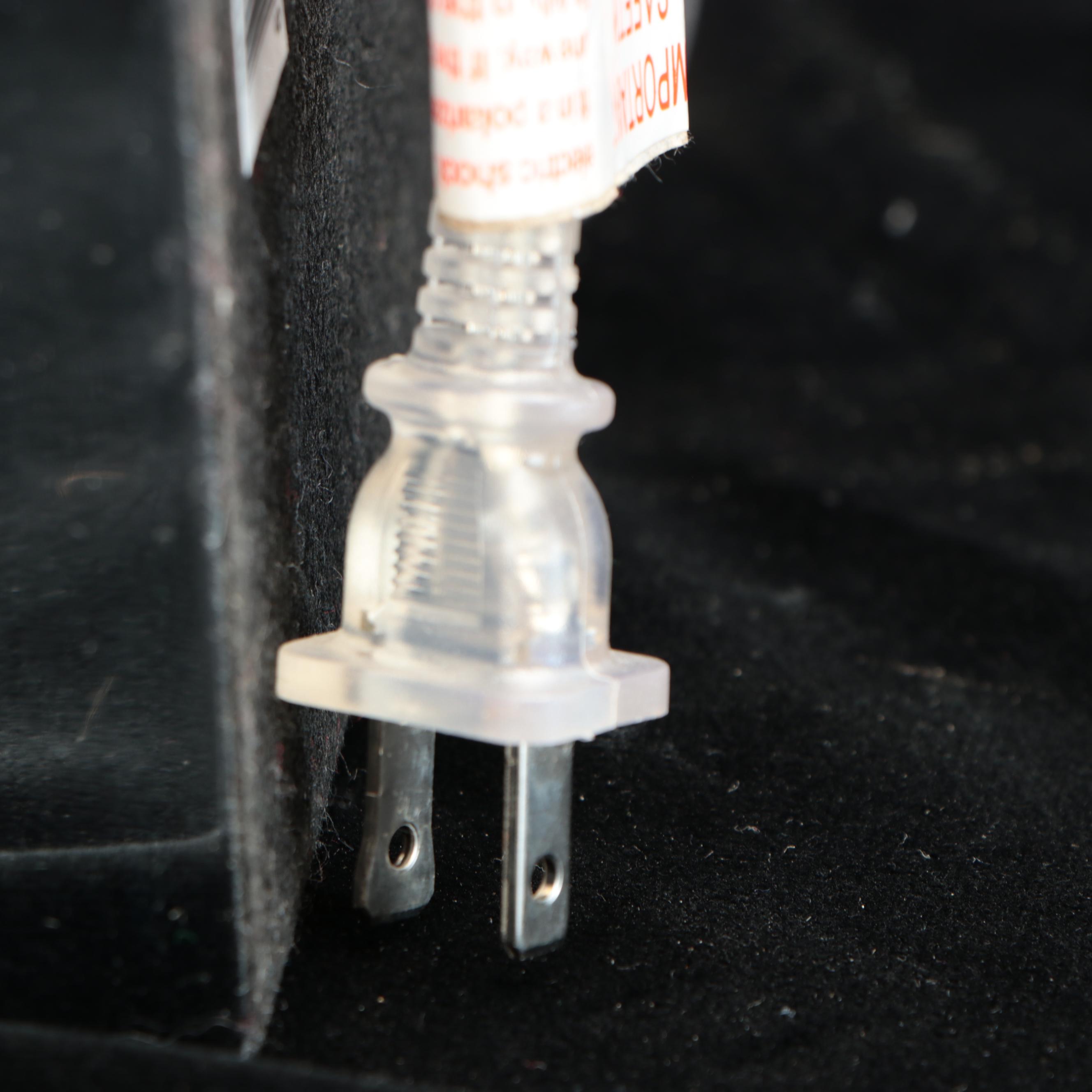 Glass and Chrome Pillar Table Lamps with Cotton Drum Shades, 2020