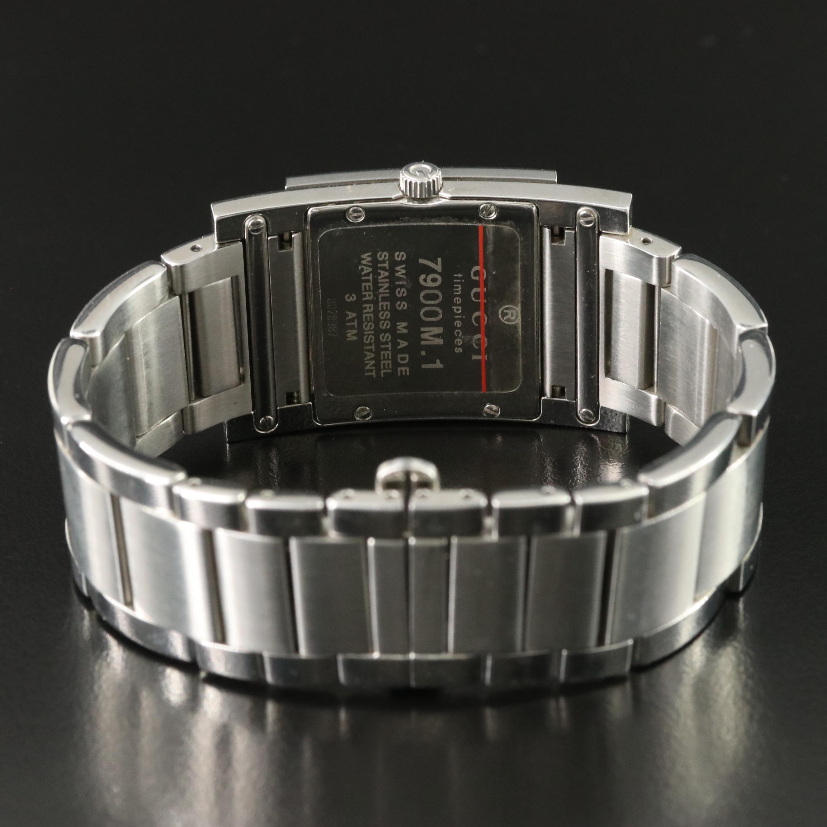 Gucci 7900M.1 Stainless Steel Date Watch