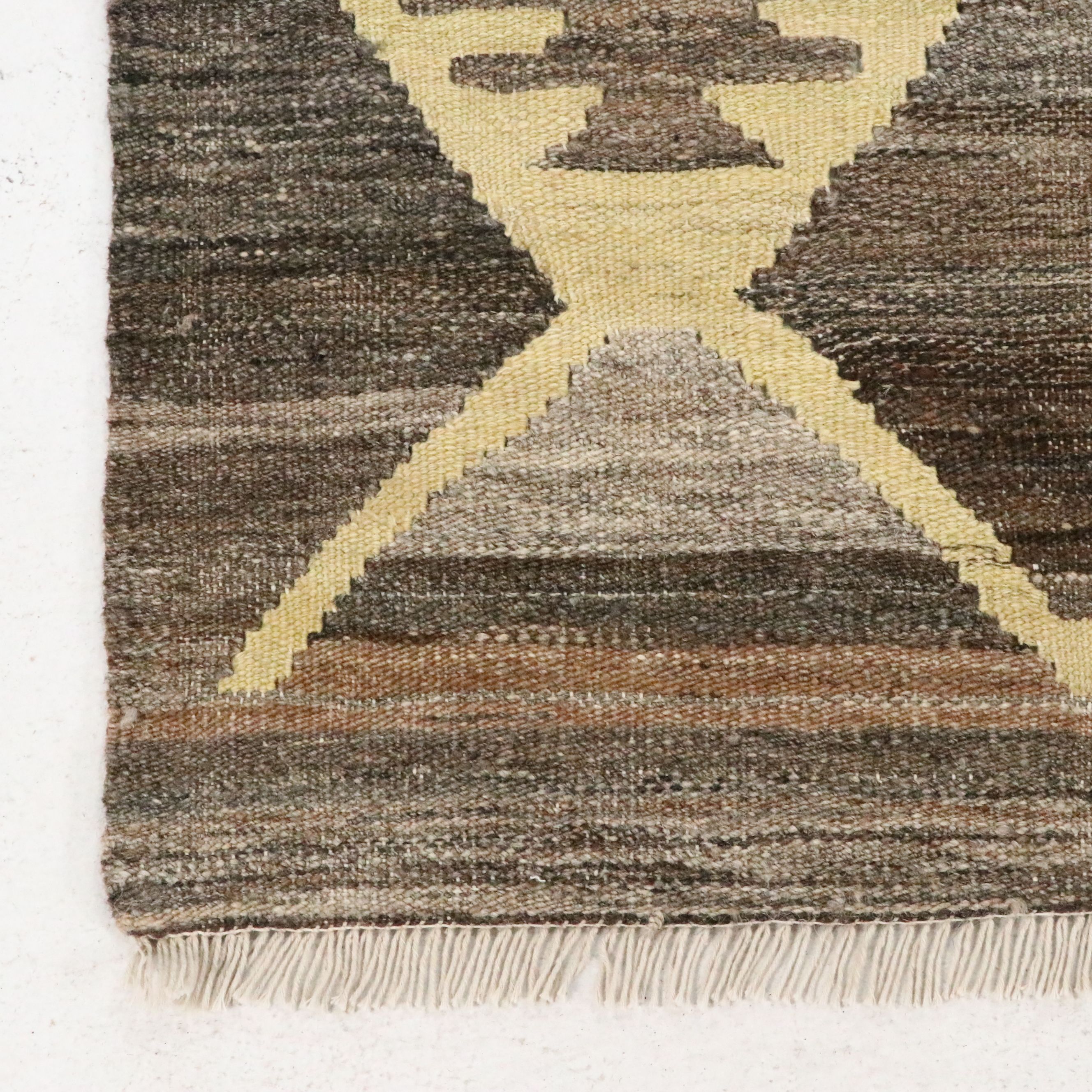 8'1 x 10'2 Handwoven Afghan Kilim Area Rug