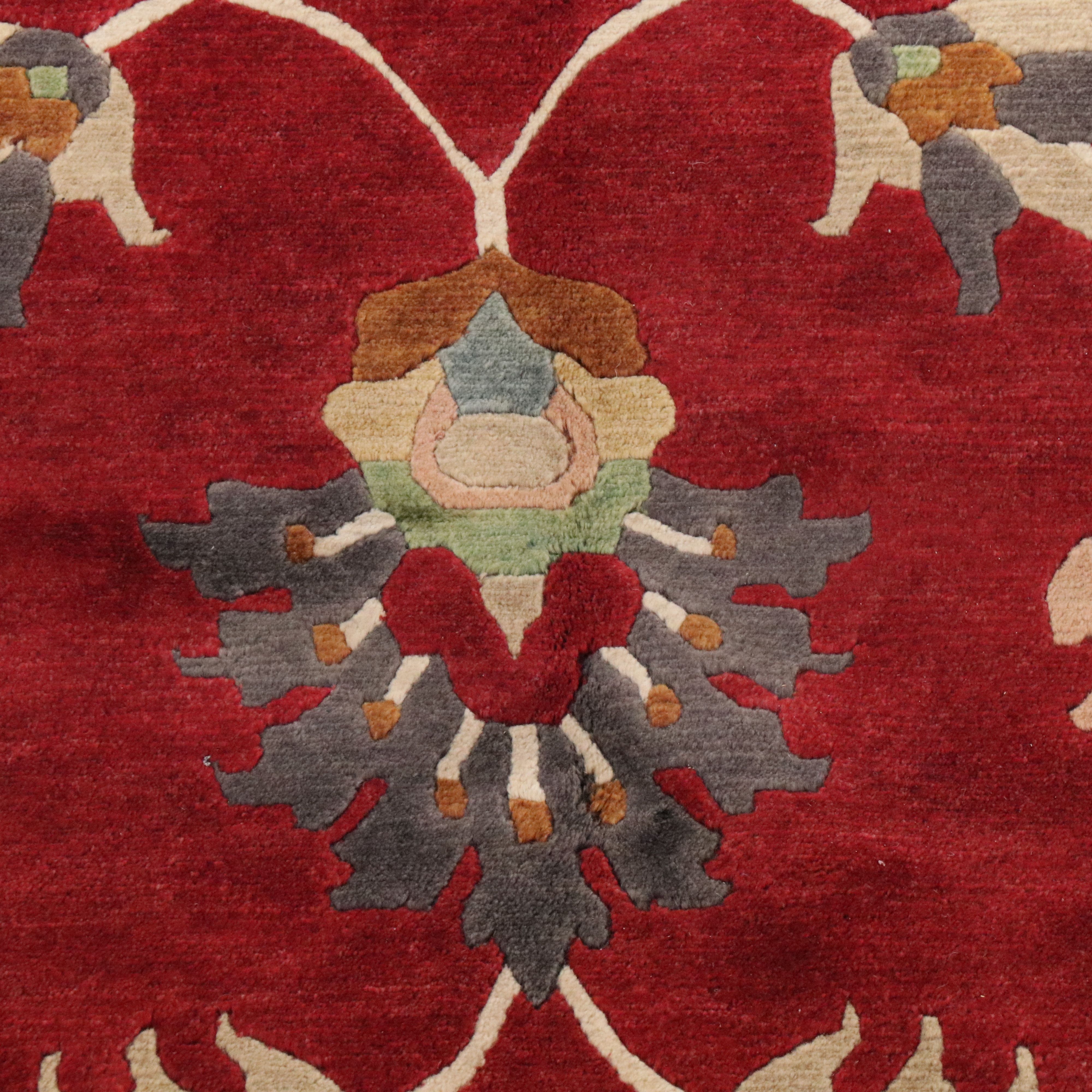 8'2 x 11'2 Hand-Knotted Nepalese Area Rug