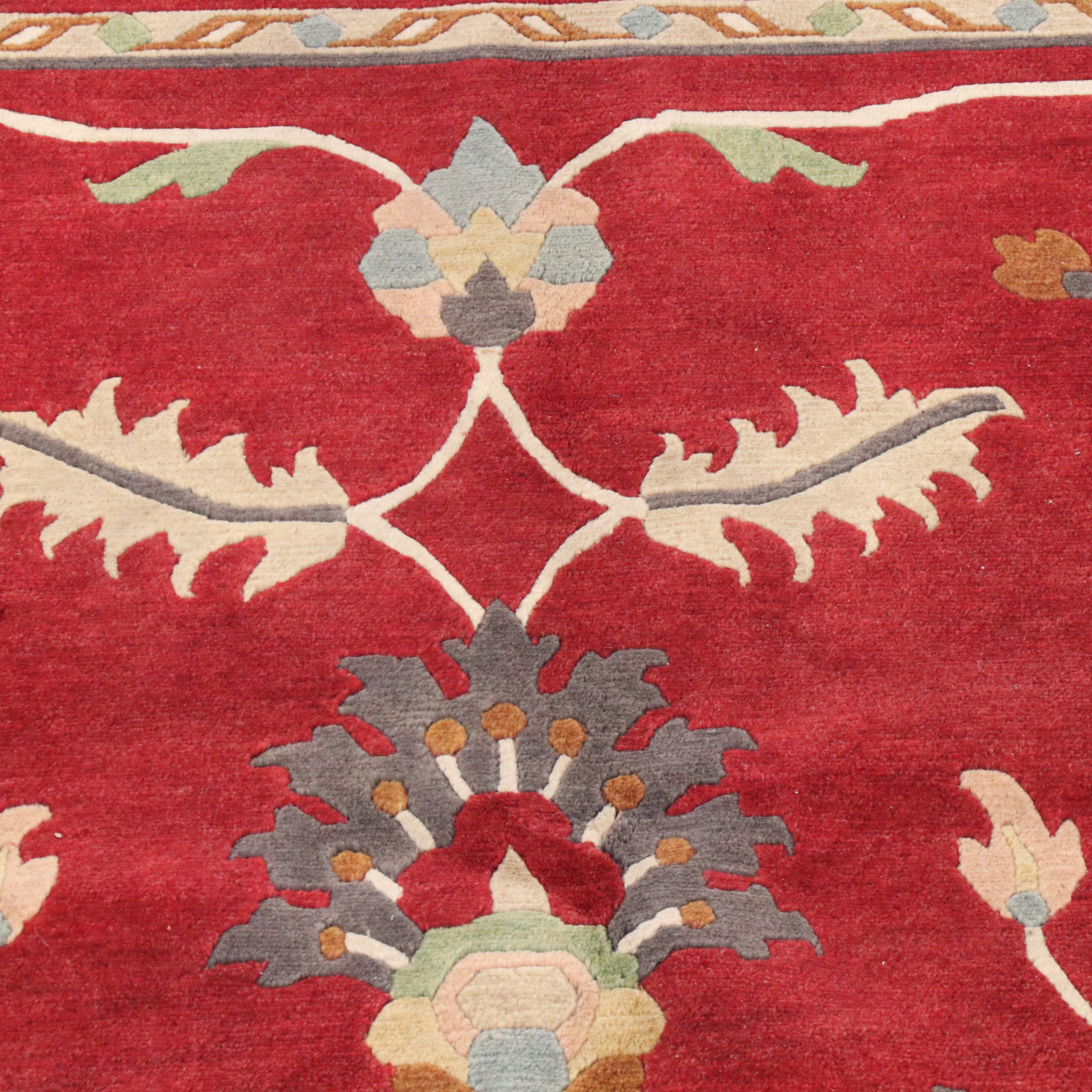 8'2 x 11'2 Hand-Knotted Nepalese Area Rug