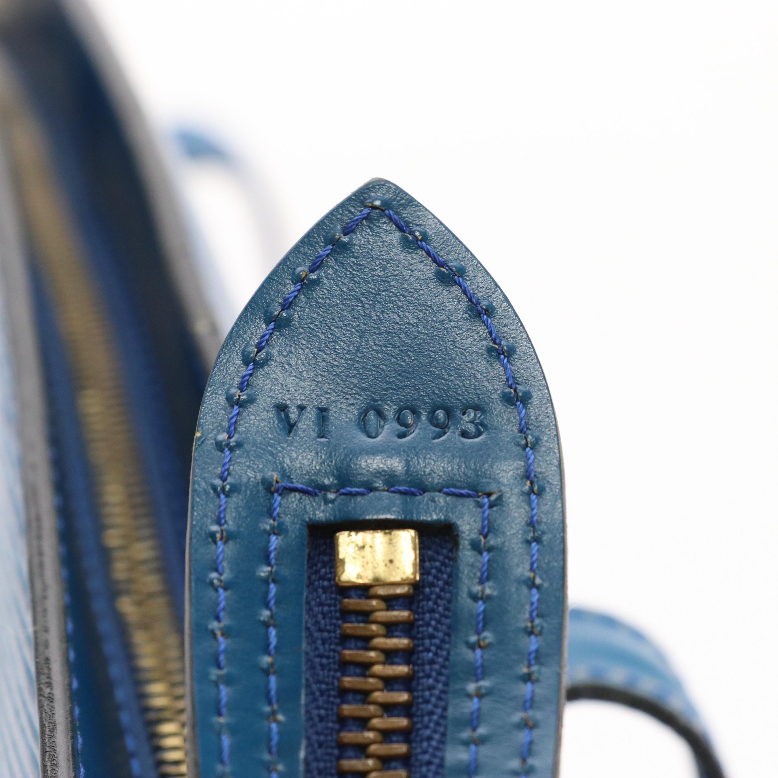 Louis Vuitton Saint Jacques GM Shoulder Bag in Toledo Blue Epi Leather