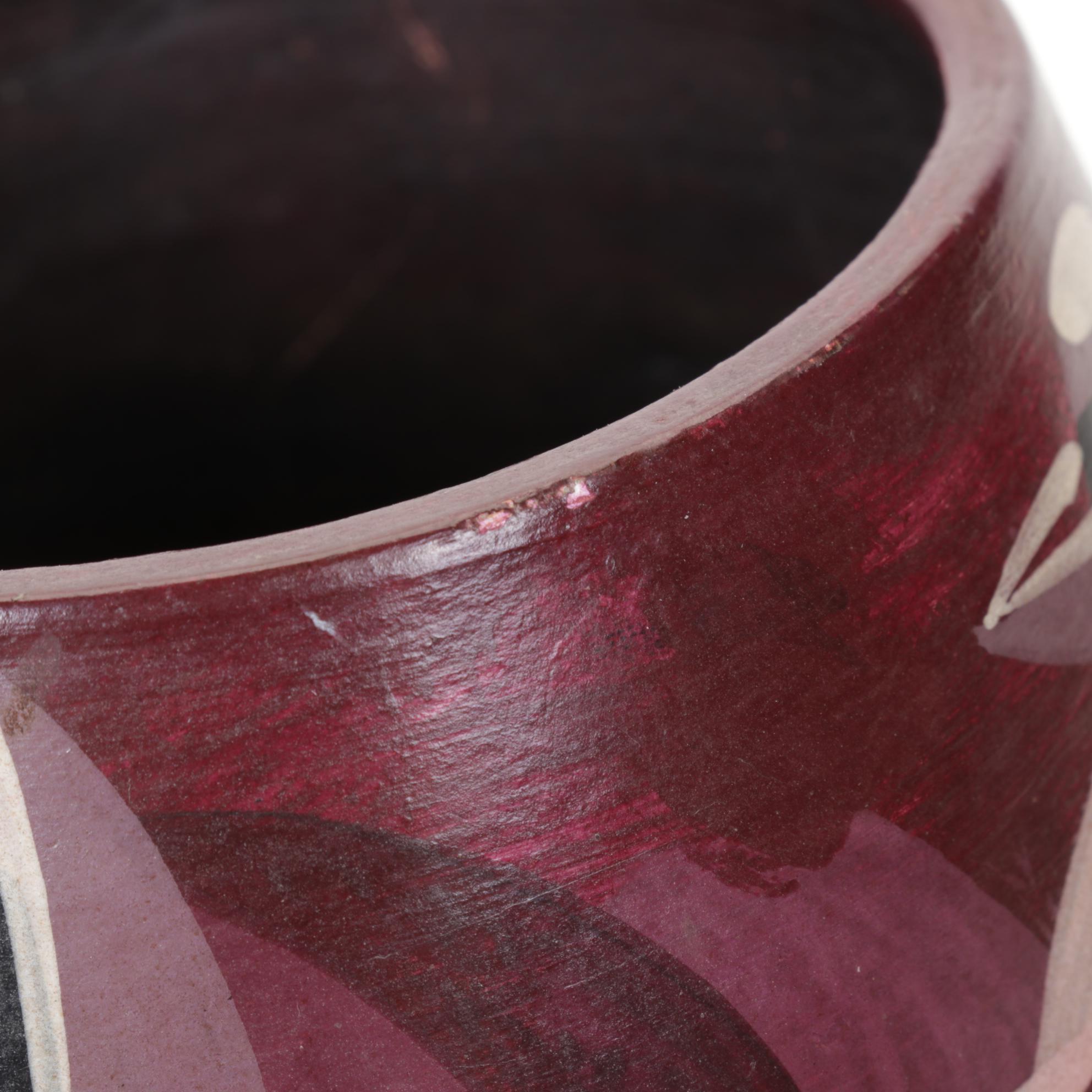 Hand-Crafted Native American Style Vase