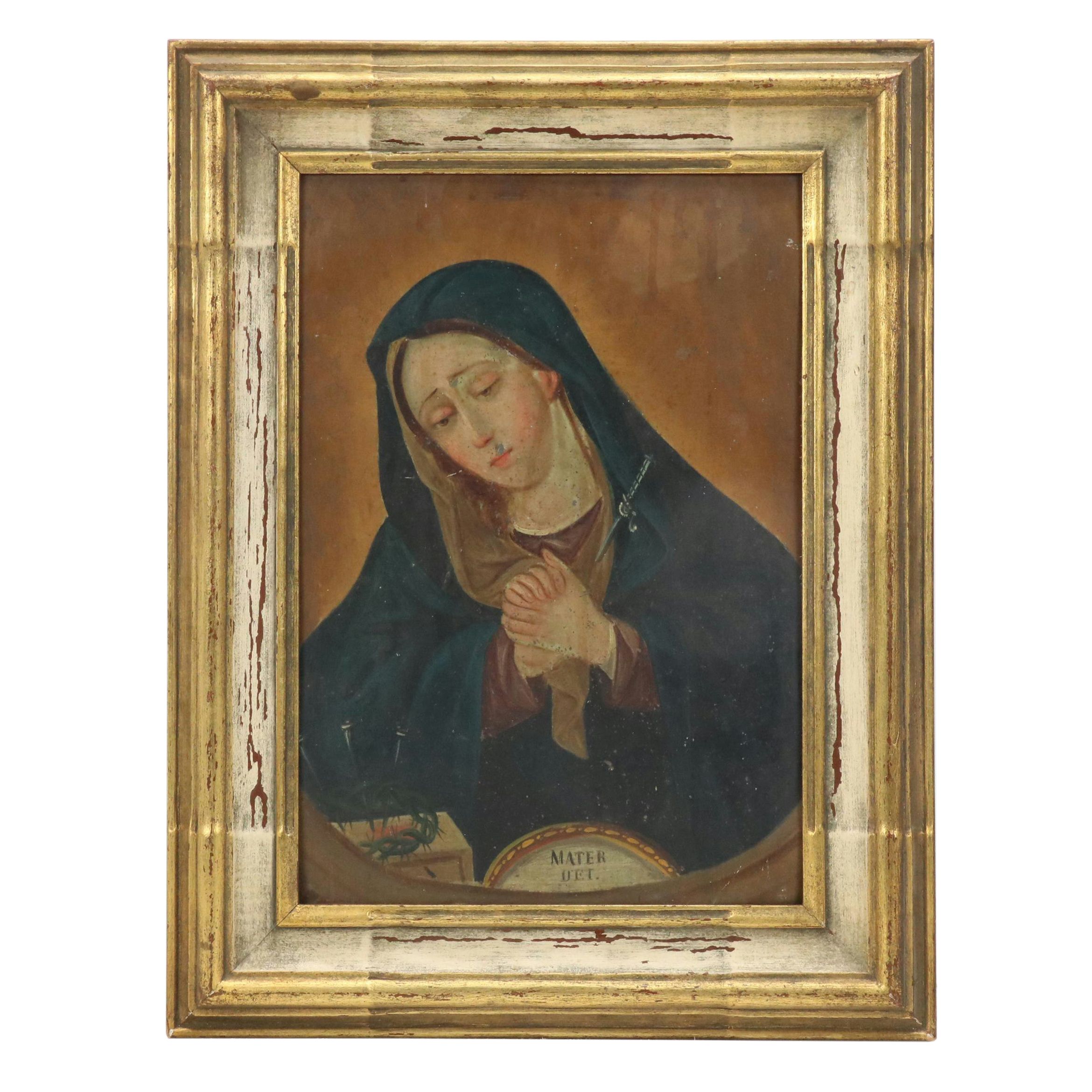 Mexican Mater Dolorosa Retablo