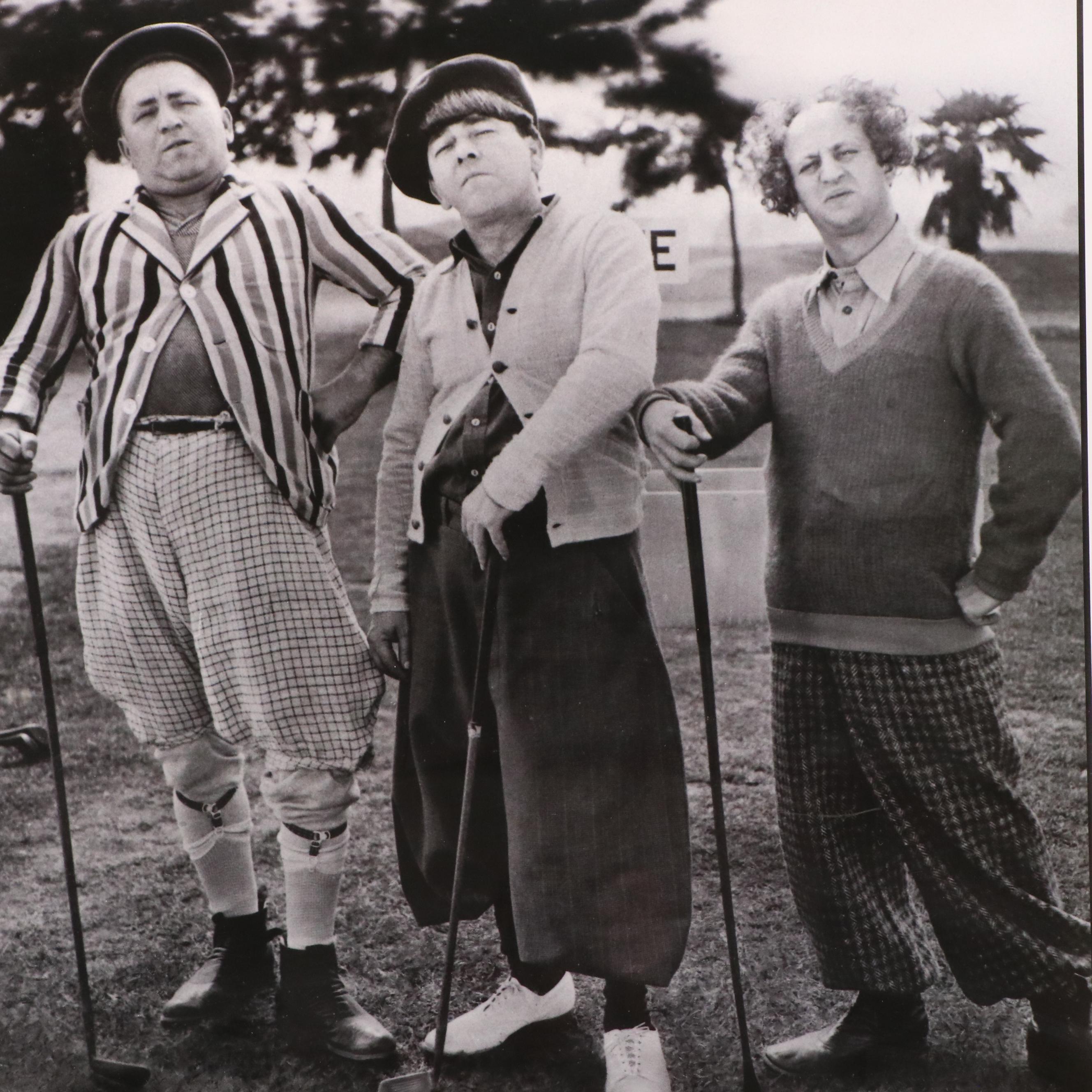 The Three Stooges Offset Lithograph "Golf With Your Friends" Poster, 1997