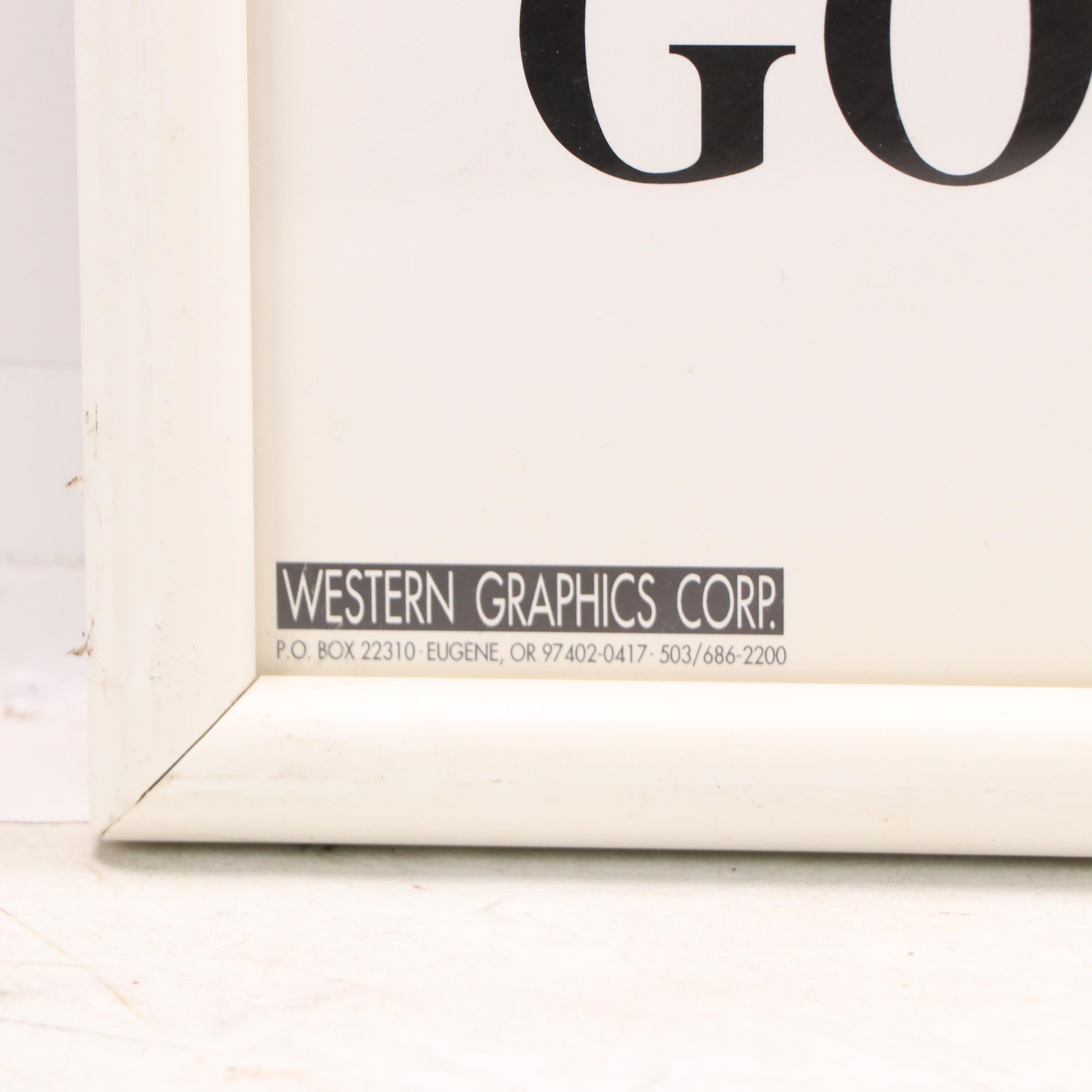 The Three Stooges Offset Lithograph "Golf With Your Friends" Poster, 1997