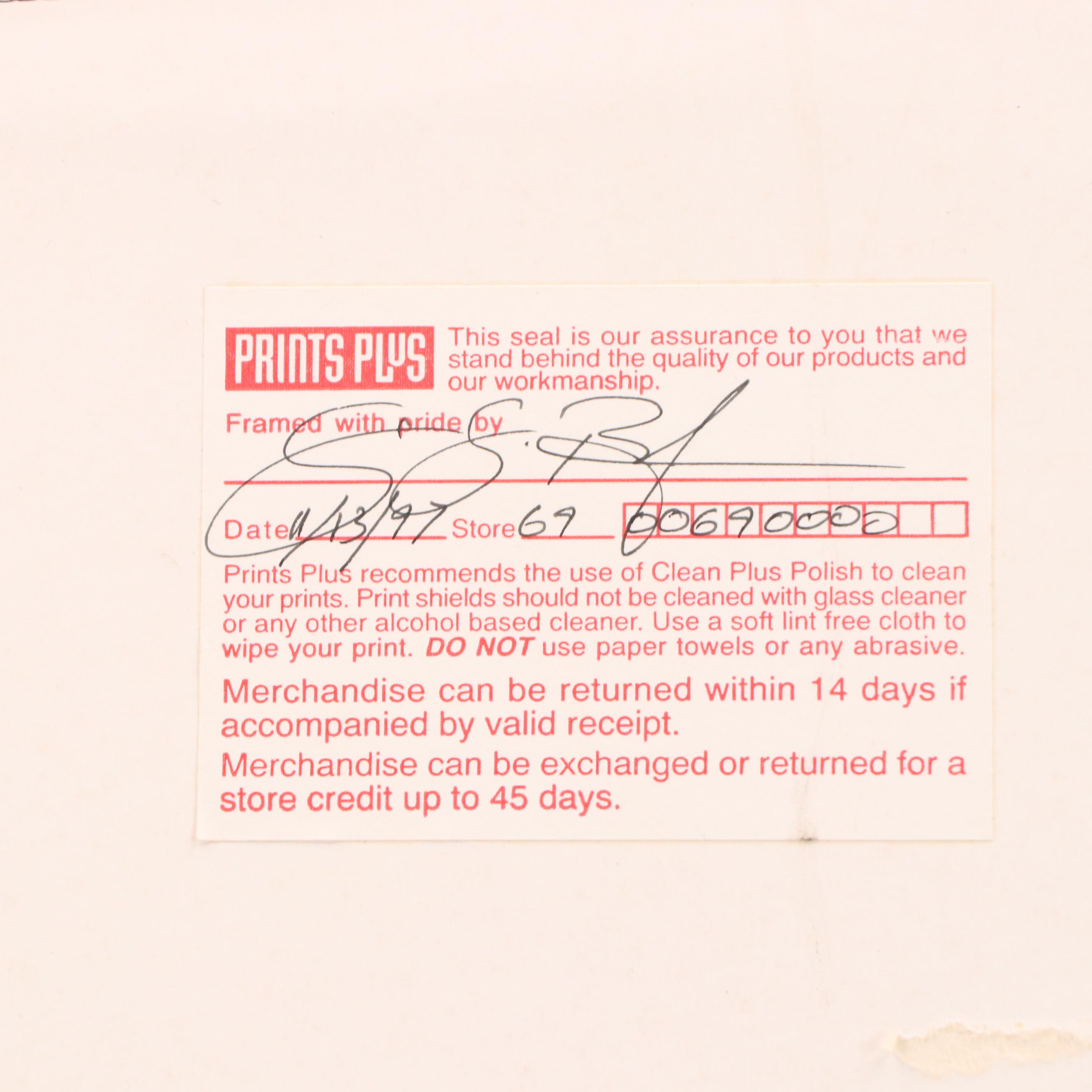 The Three Stooges Offset Lithograph "Golf With Your Friends" Poster, 1997