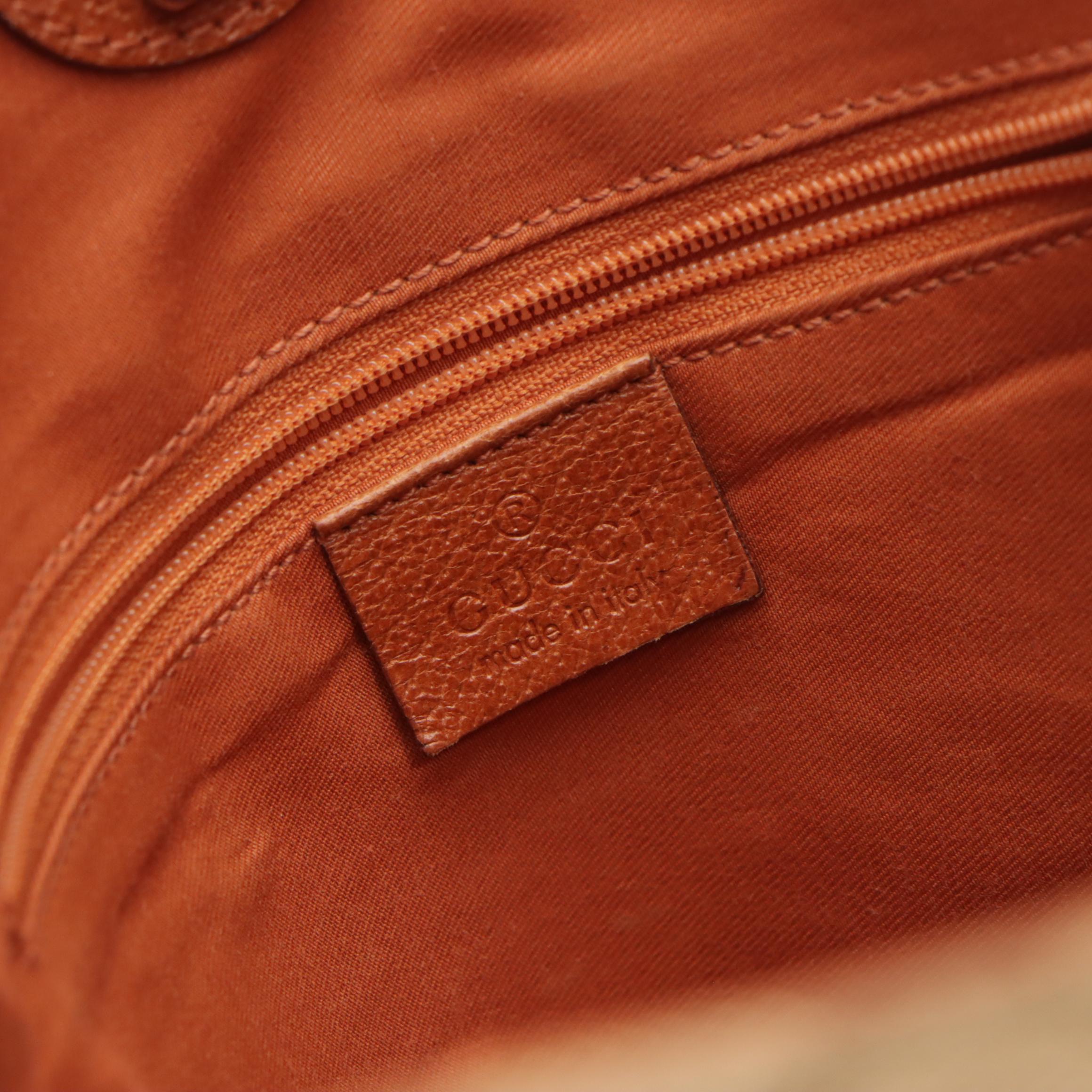 Gucci GG Canvas and Cinghiale Leather Eclipse Shoulder Bag