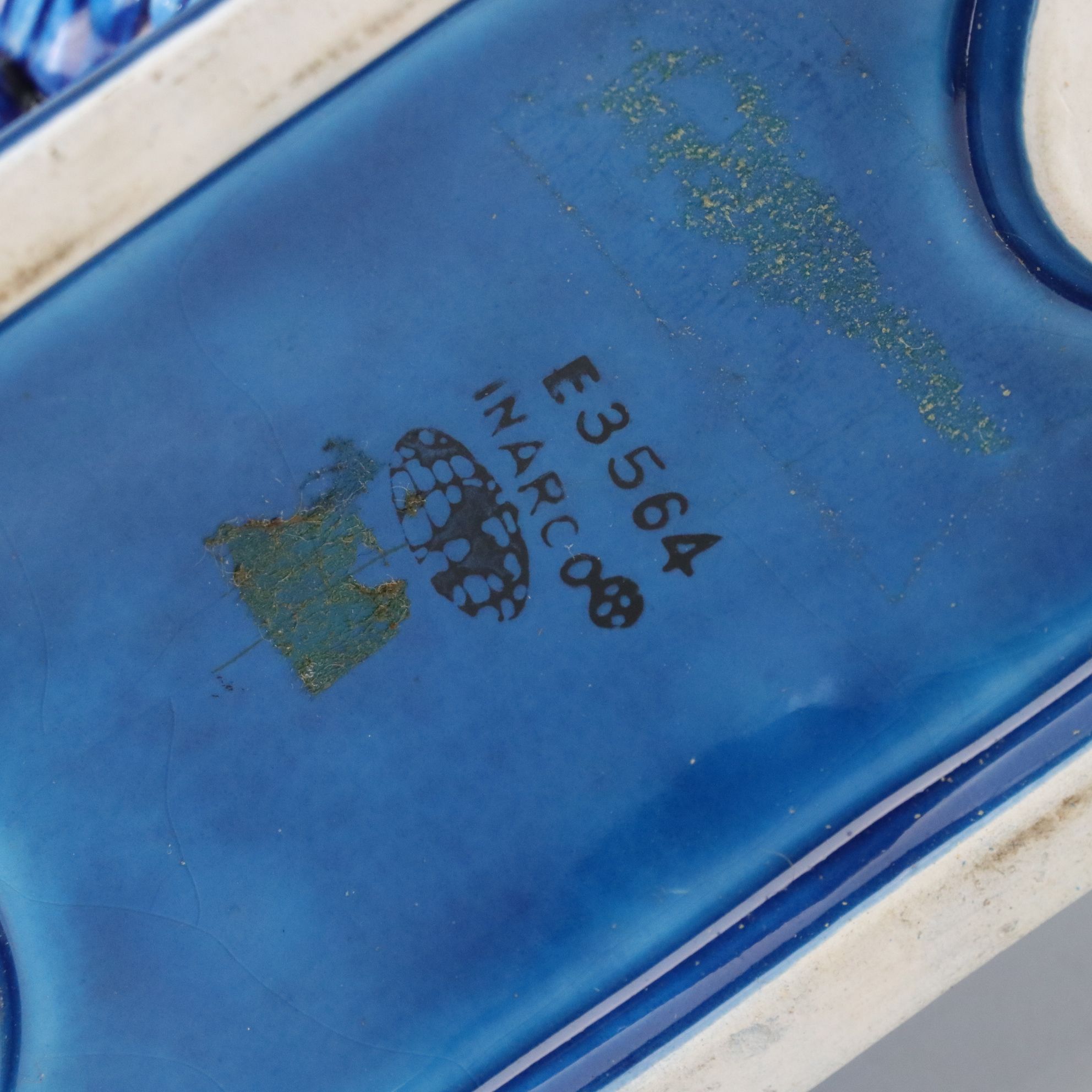 Inarco "Mood Indigo" Blue Ceramic Roosters