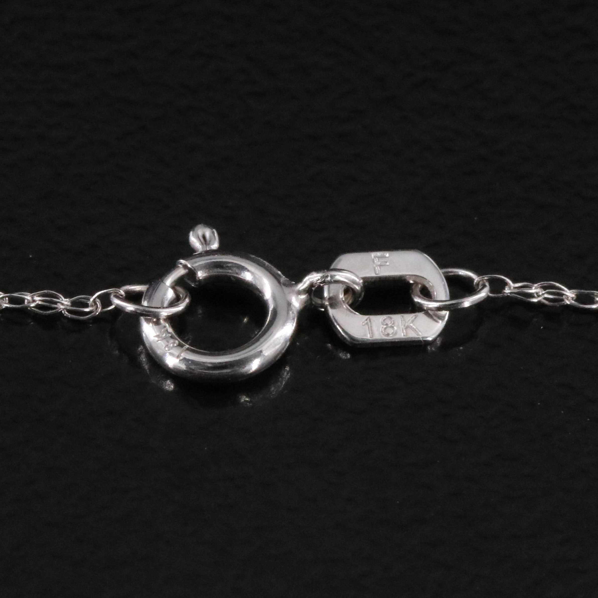 18K 0.27 CTW Diamond Heart Pendant Necklace with Fancy Center