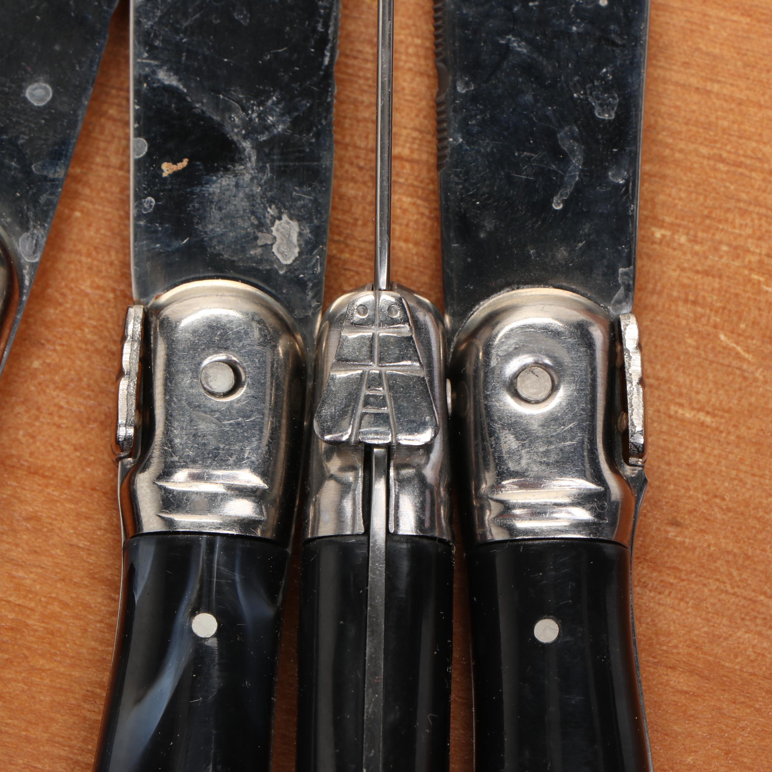 Crofton Steak Knives with Fish Shaped Dish and Other Serving Pieces