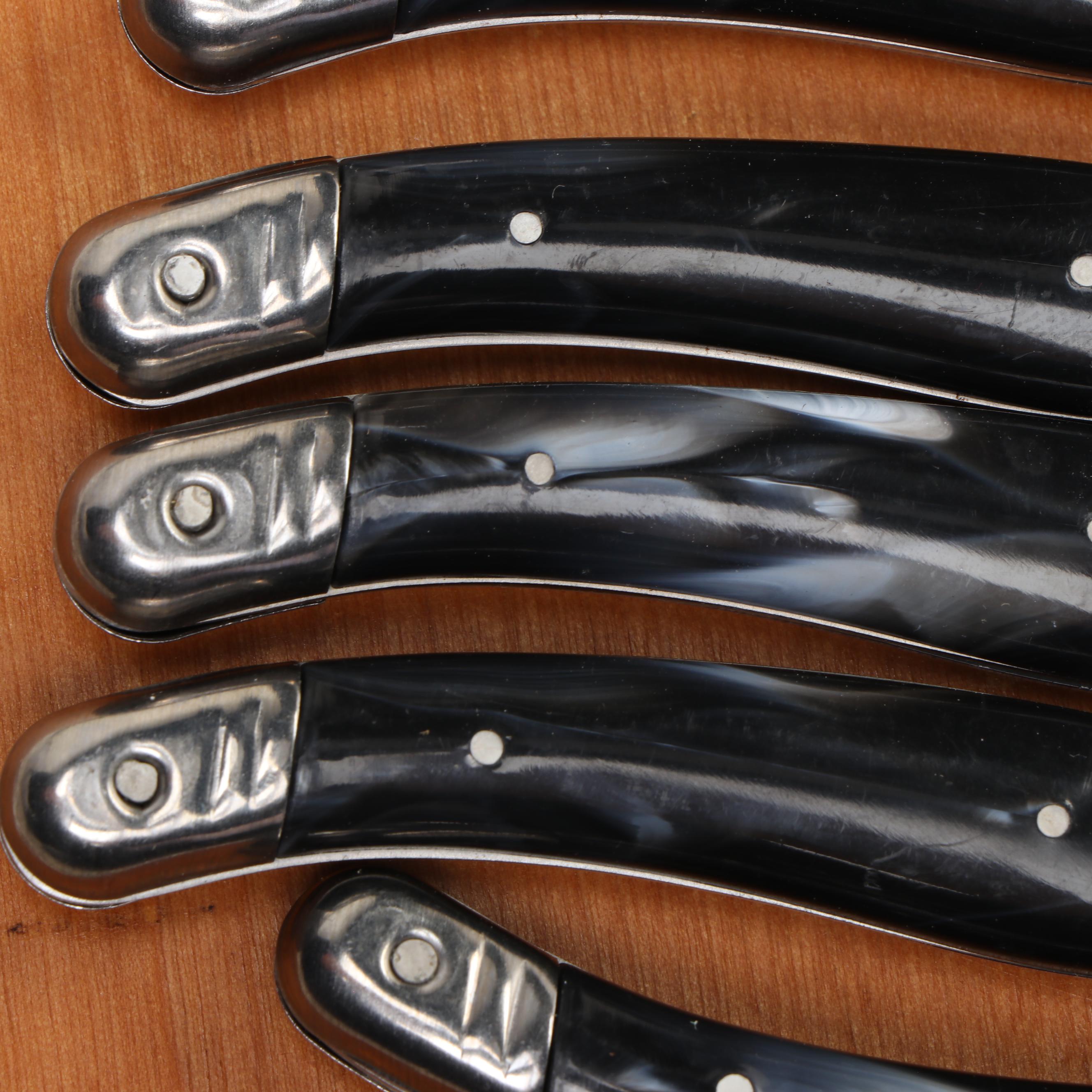 Crofton Steak Knives with Fish Shaped Dish and Other Serving Pieces