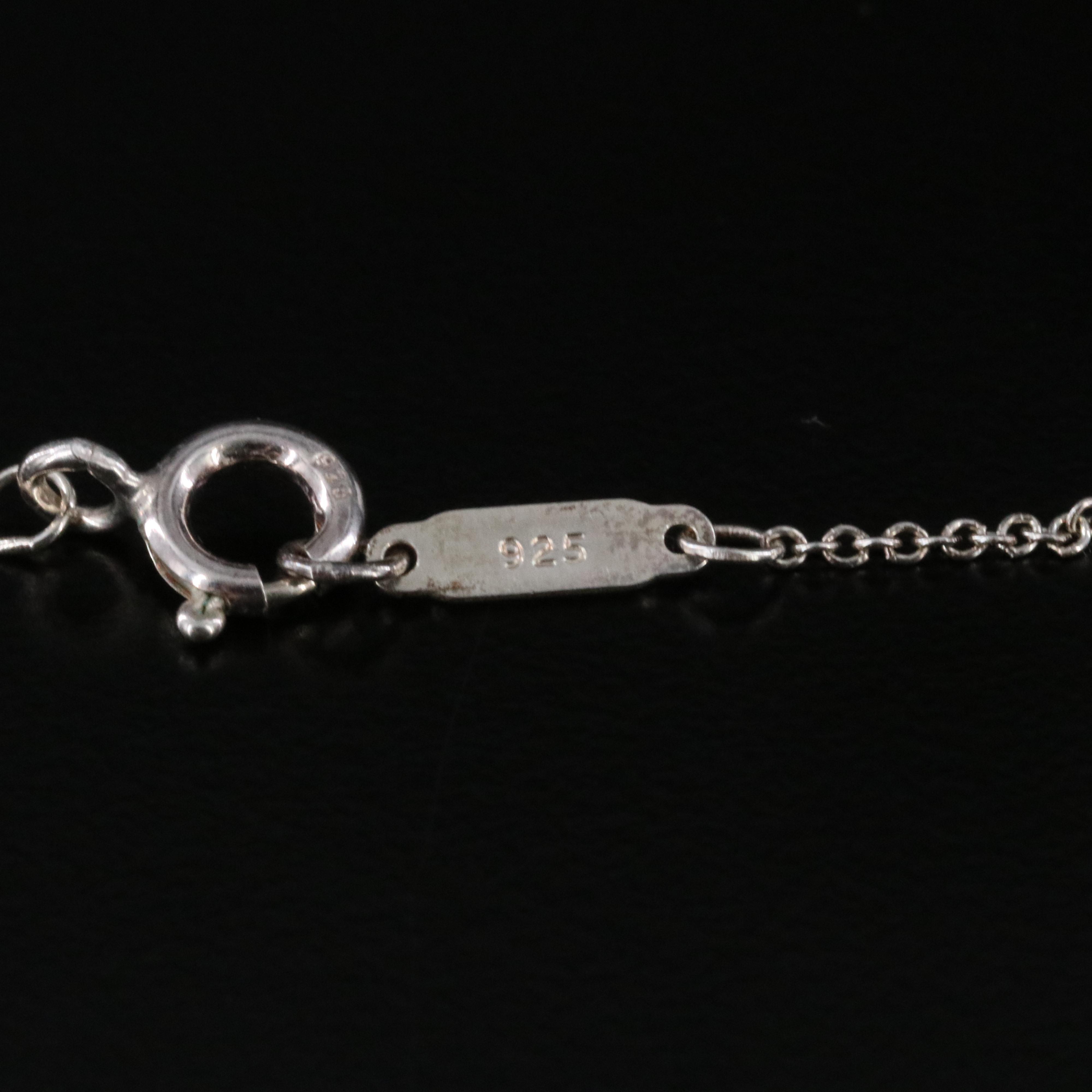 Tiffany & Co. Sterling Double Heart Cutout Necklace