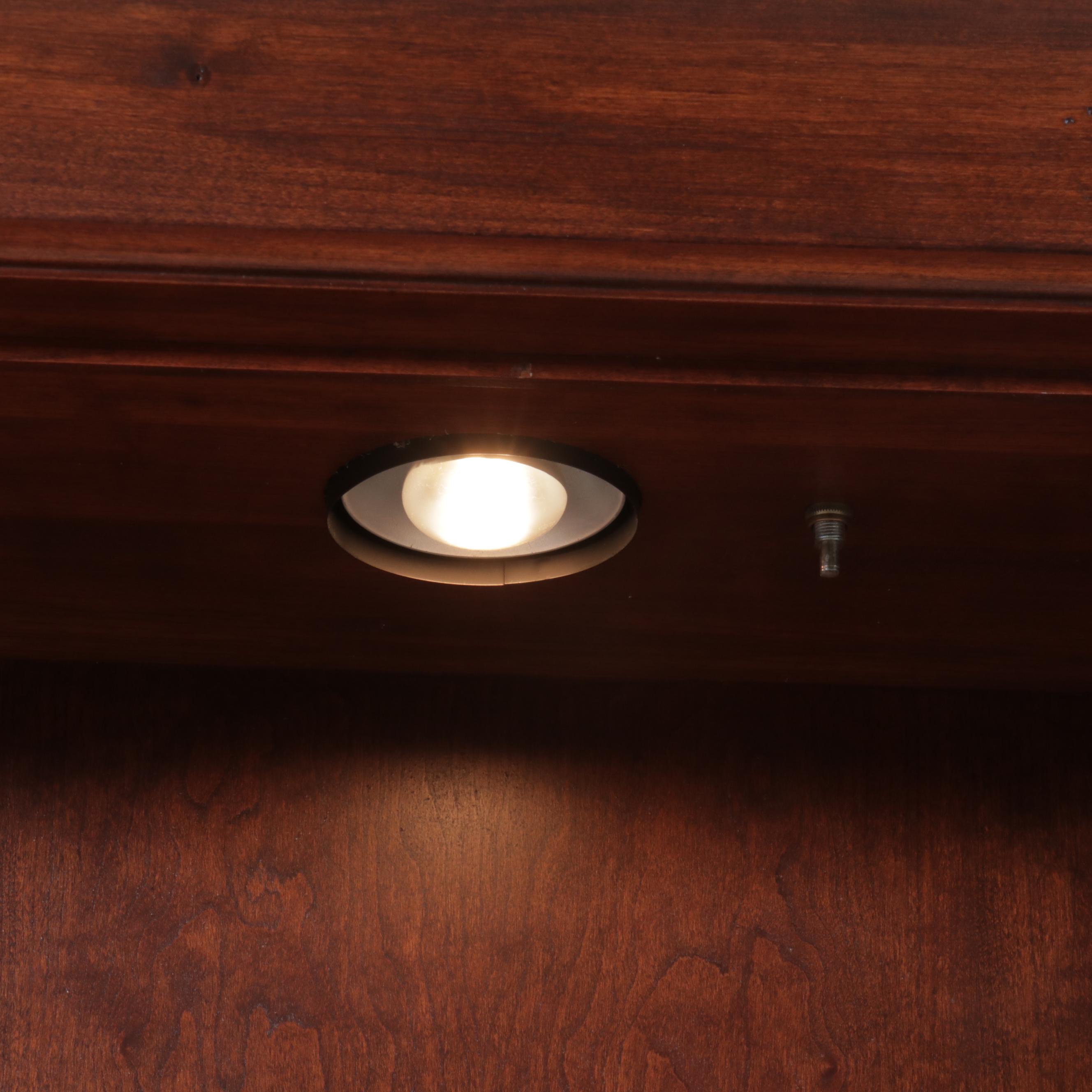 Jasper Cabinet Early American Style Cherry Secretary Desk with Bookcase