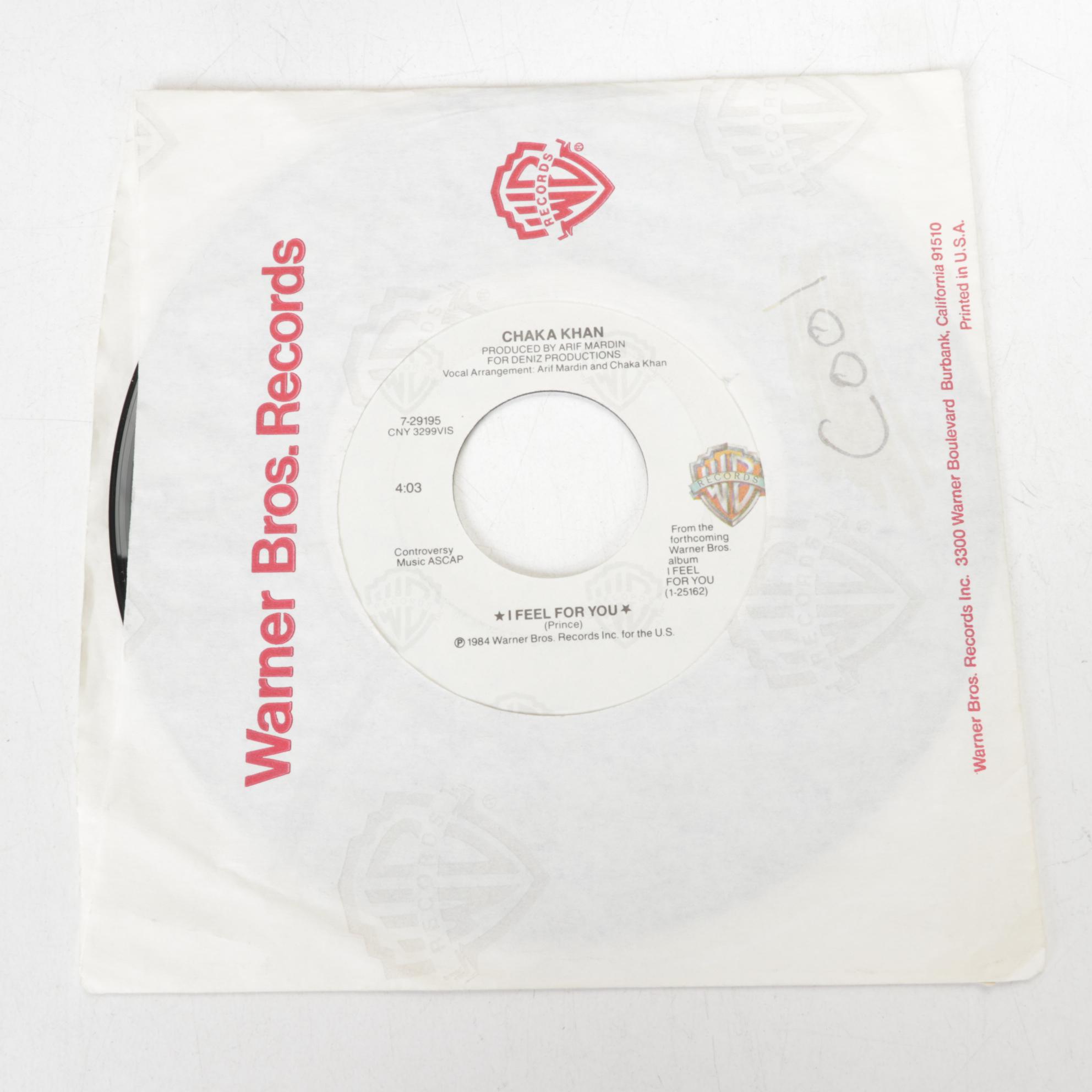 Madonna, Michael Jackson, Al Yankovich and More 45 RPMs with Carrying Case