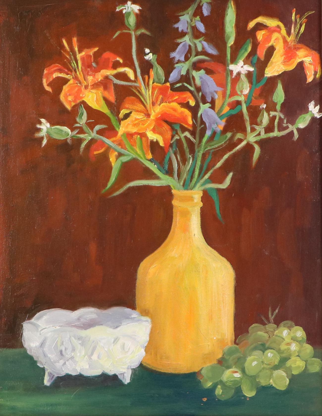 Bessie Hoover Wessel Oil Painting "Still Life," Early 20th Century