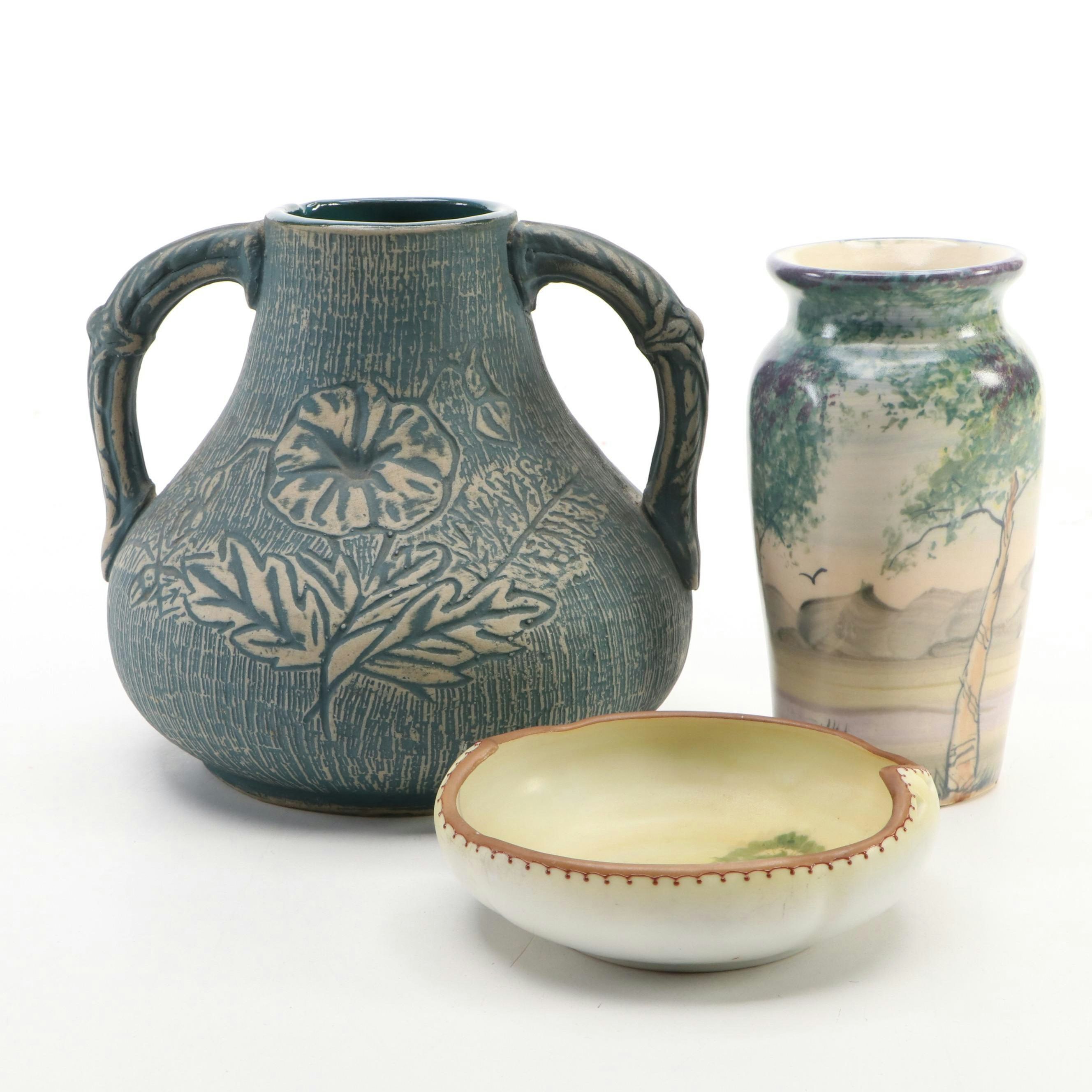 Red Wing Brushware Stoneware, Morimura Porcelain Bowl and More