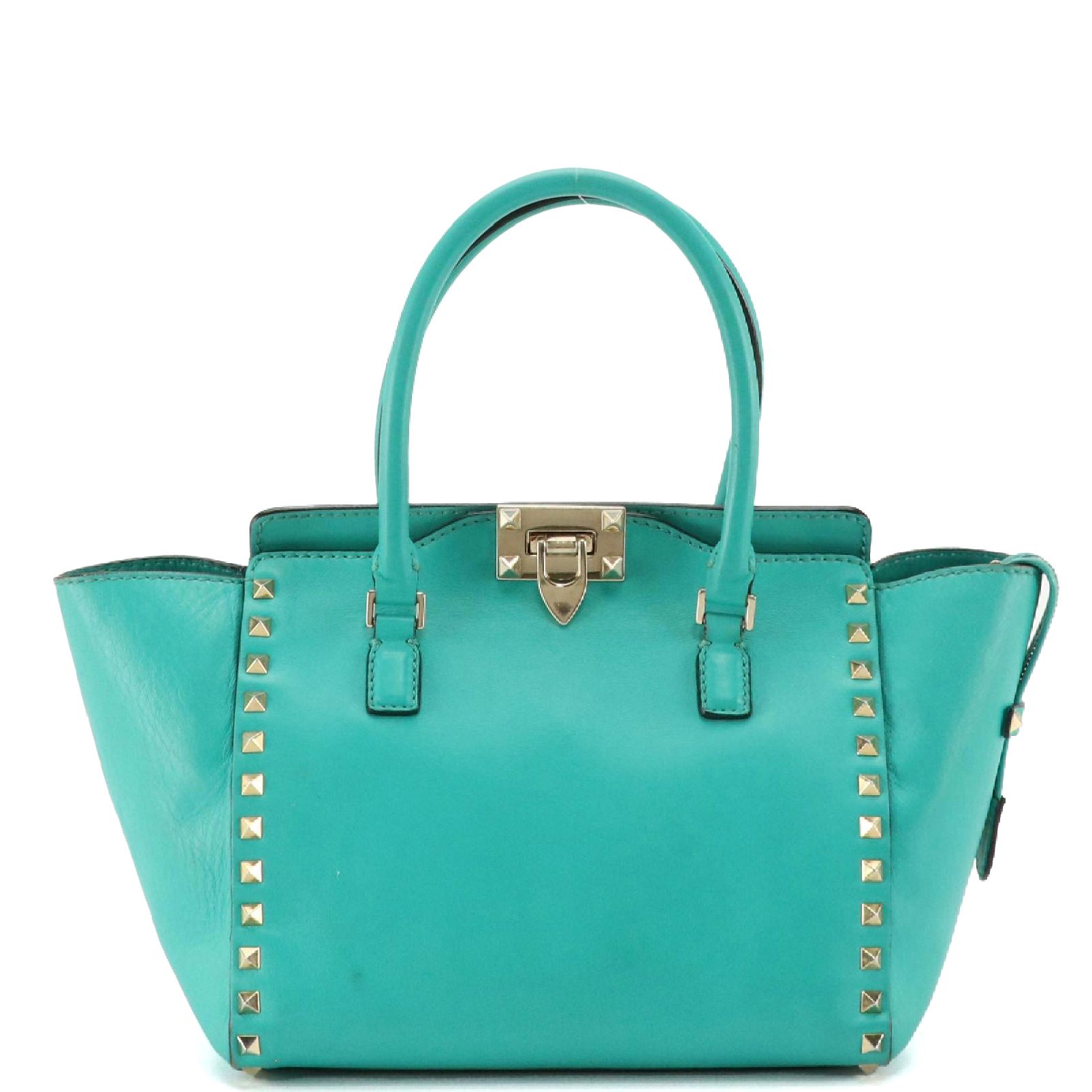 Valentino Garavani Rockstud Leather Two-Way Tote and Studded Zip Pouch