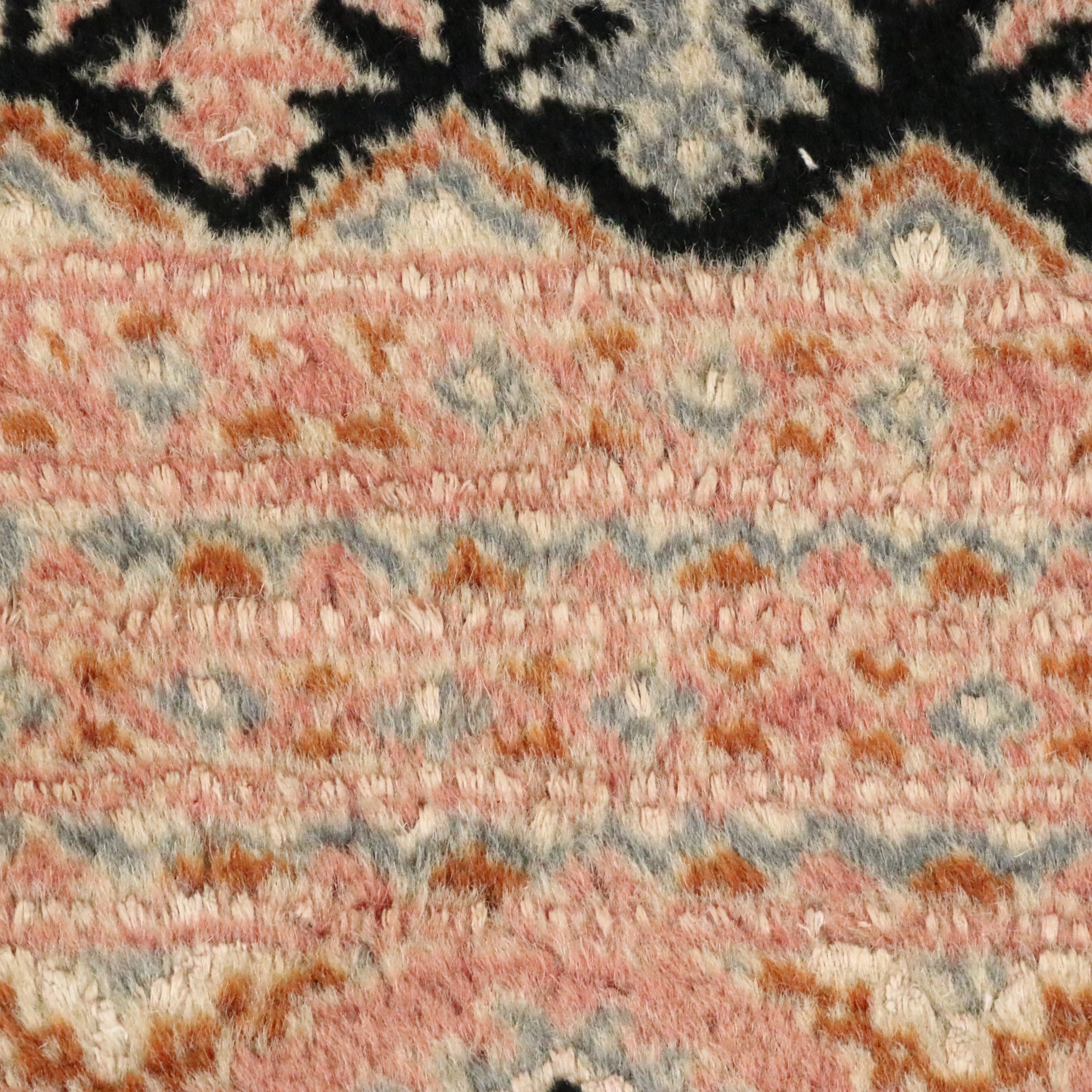 6'2 x 9' Hand-Knotted Pakistani Bokhara Area Rug